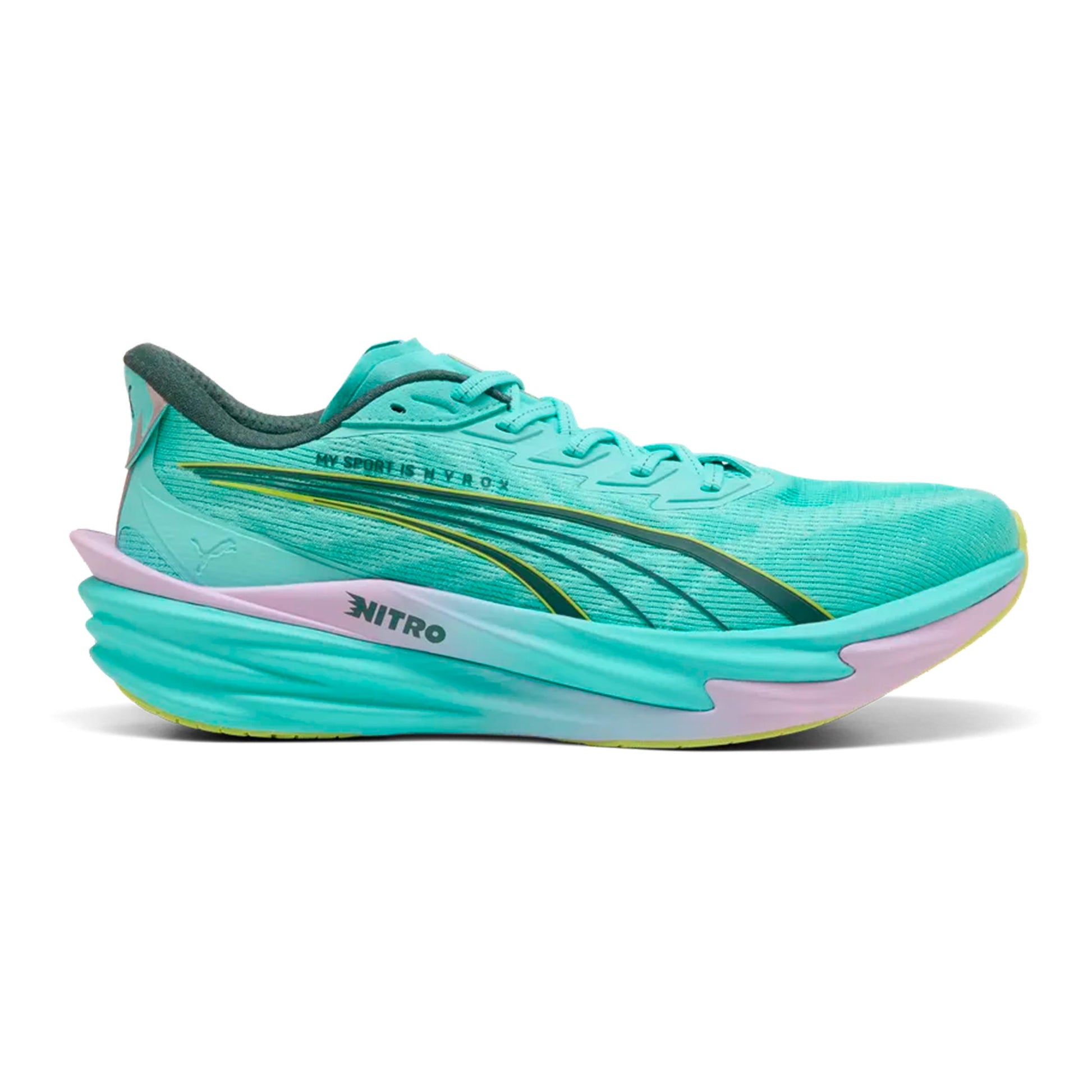 Puma Deviate Nitro 4 HYROX Neutralschuh Herren - türkis, flieder