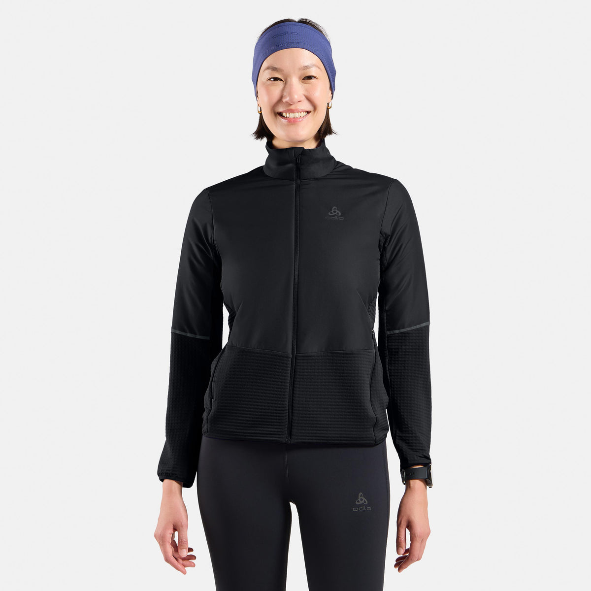 Odlo Essential Insulator Hybrid  Laufjacke Damen - schwarz