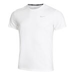Nike Bekleidung Nike Miler Tee Laufshirt Herren-wei&szlig;