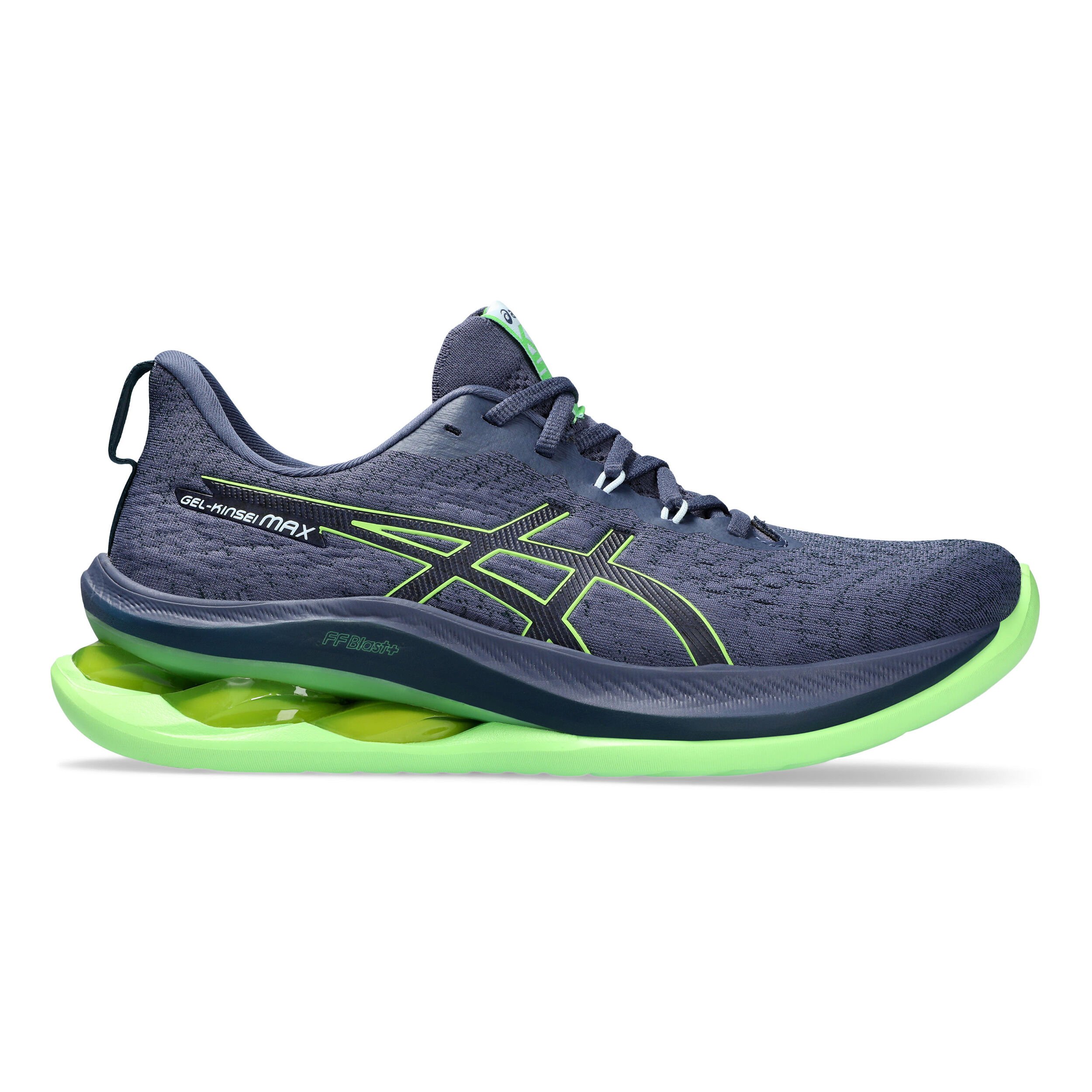 Gel Kinsei Max Neutralschuh Herren Dunkelblau Neongrun