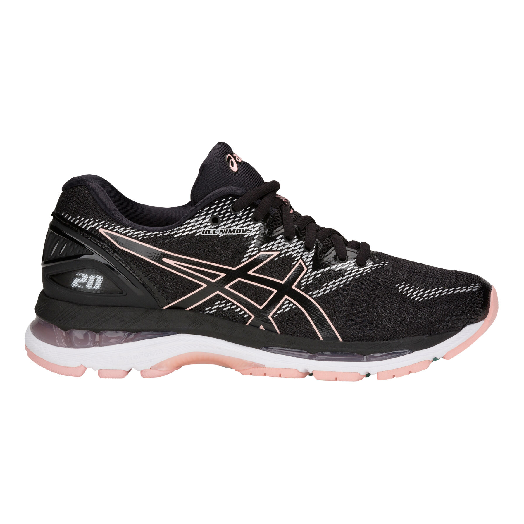 ASICS Gel Nimbus 20 Neutralschuh Damen Schwarz Rosa online kaufen Running Point DE