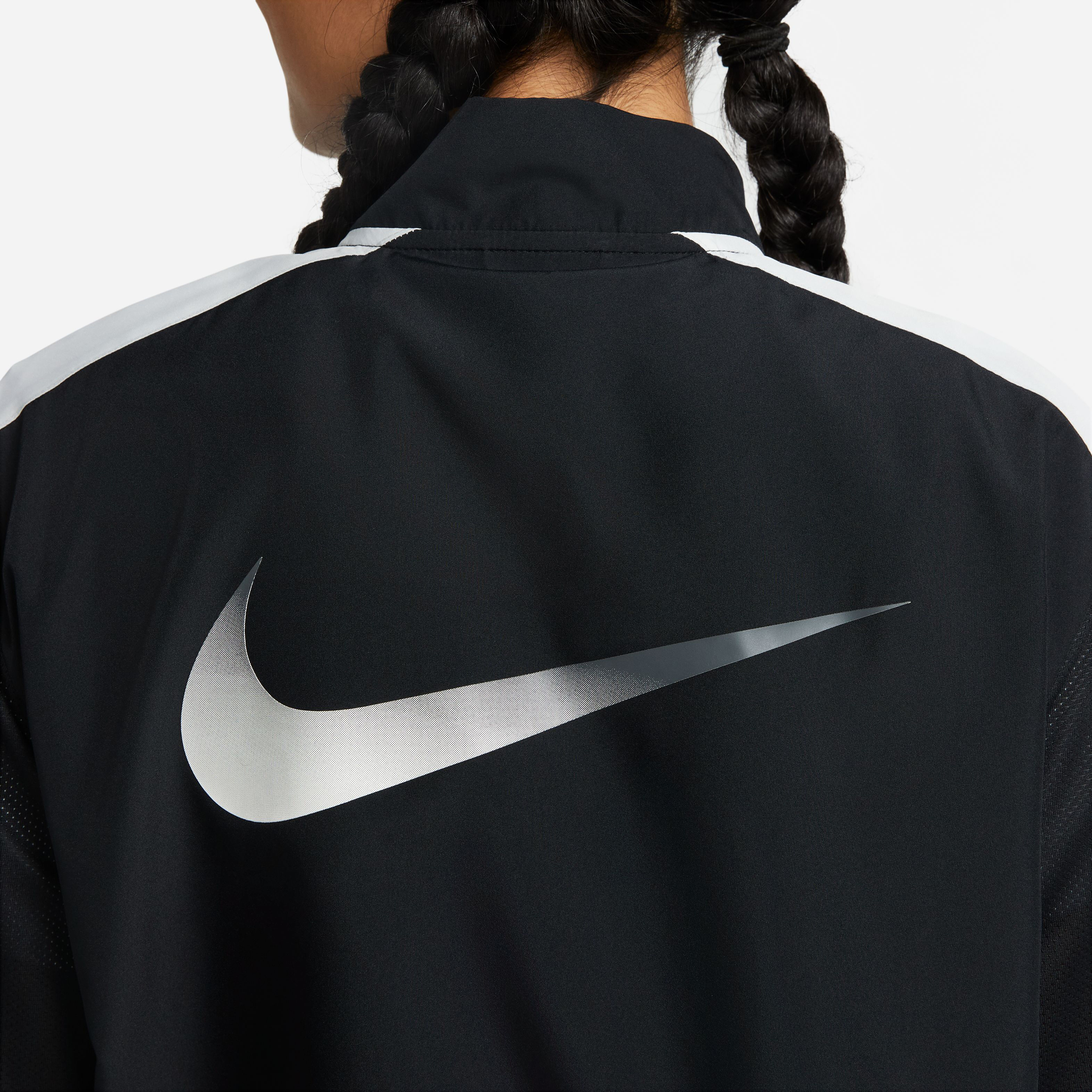 Nike Swoosh Run Laufjacke Damen Schwarz Grau online kaufen Running Point DE