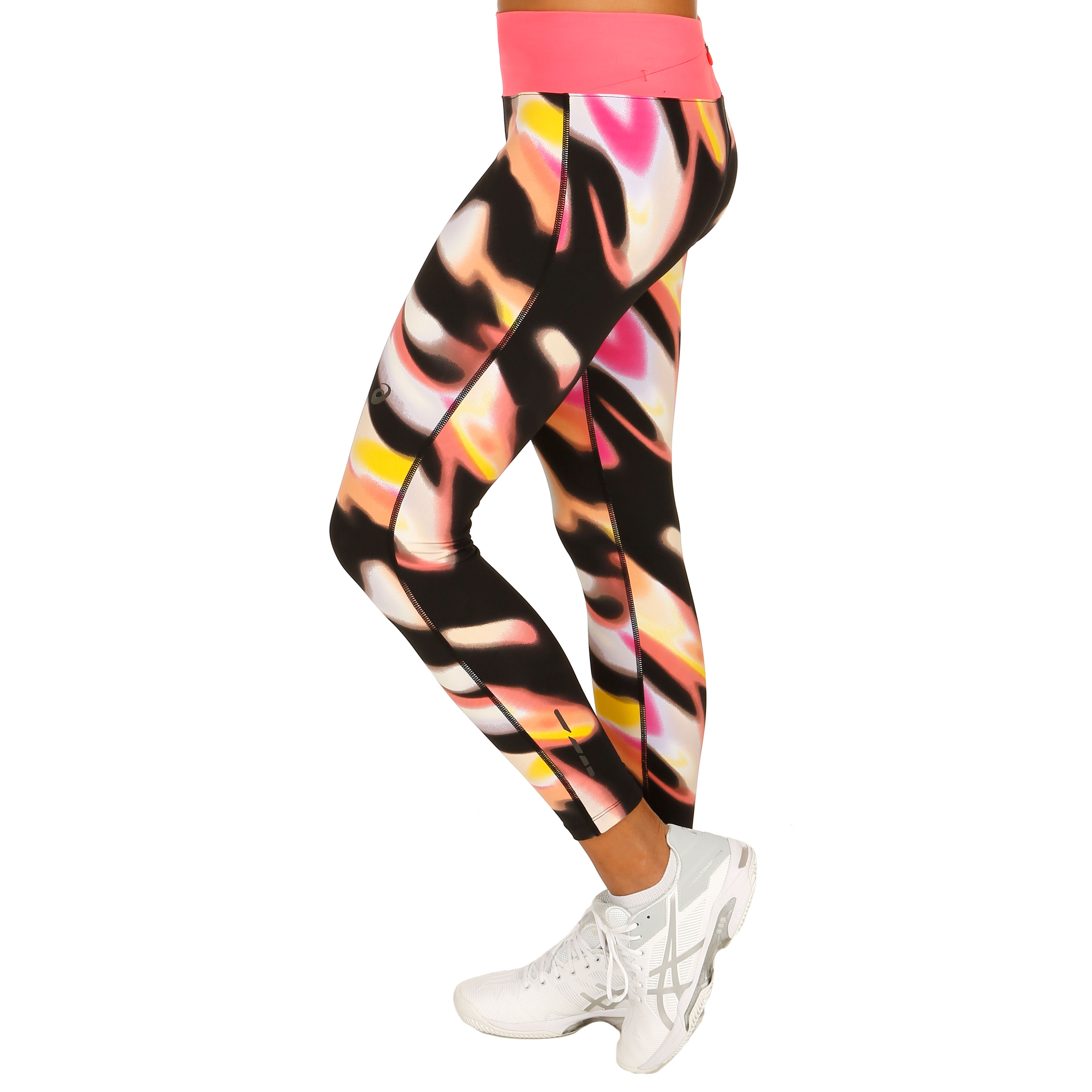 ASICS FuzeX Laufhose 7 8 Damen Schwarz WeiB online kaufen Running Point DE