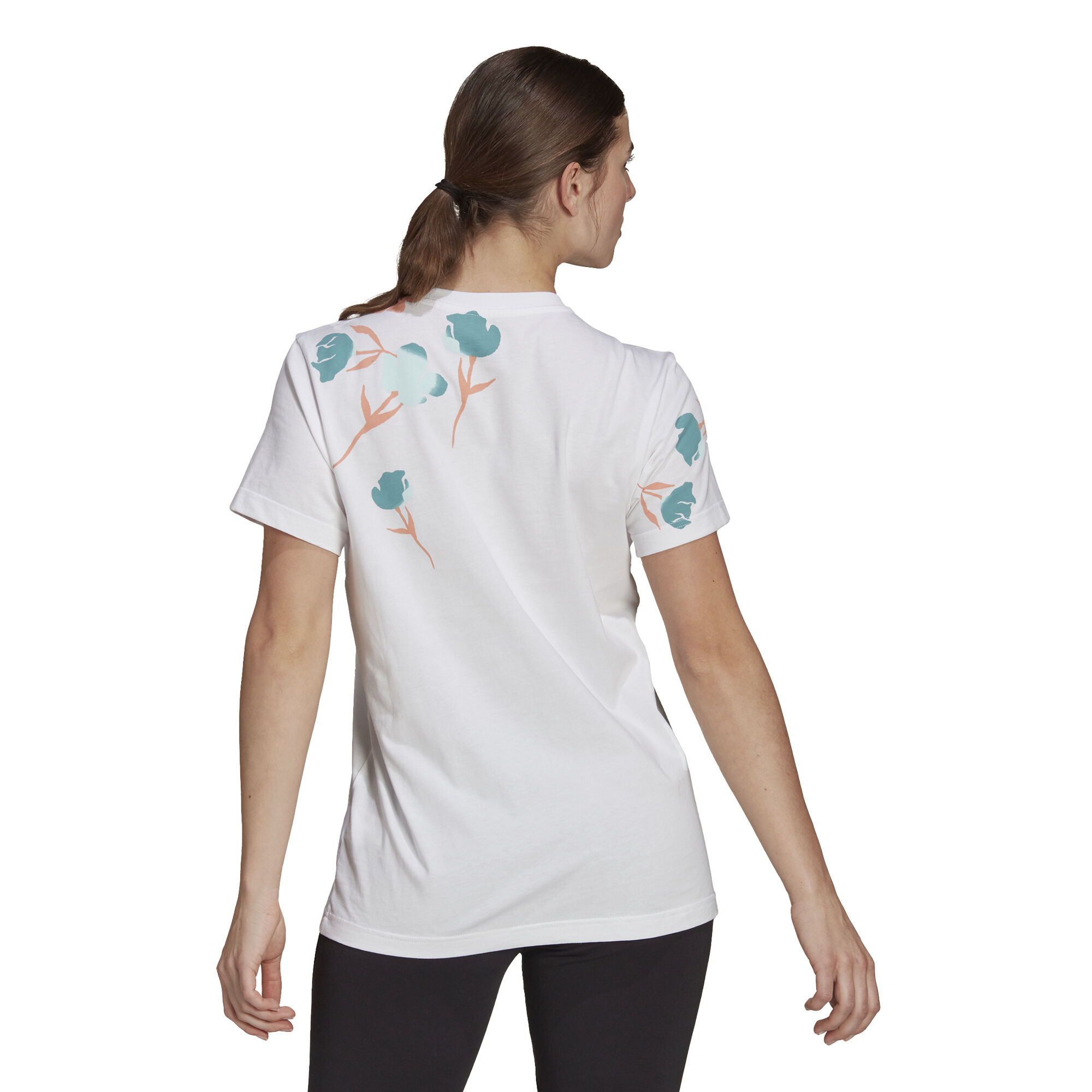White floral t shirt on sale