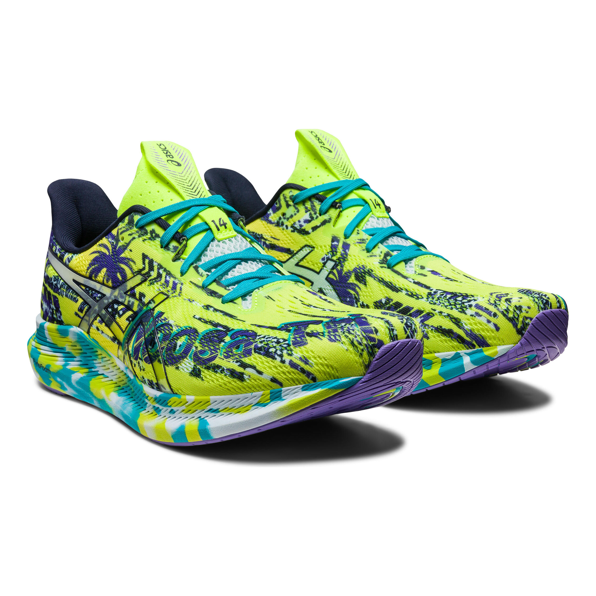 Gel Noosa Tri 14 Wettkampfschuh Herren Gelb Mehrfarbig