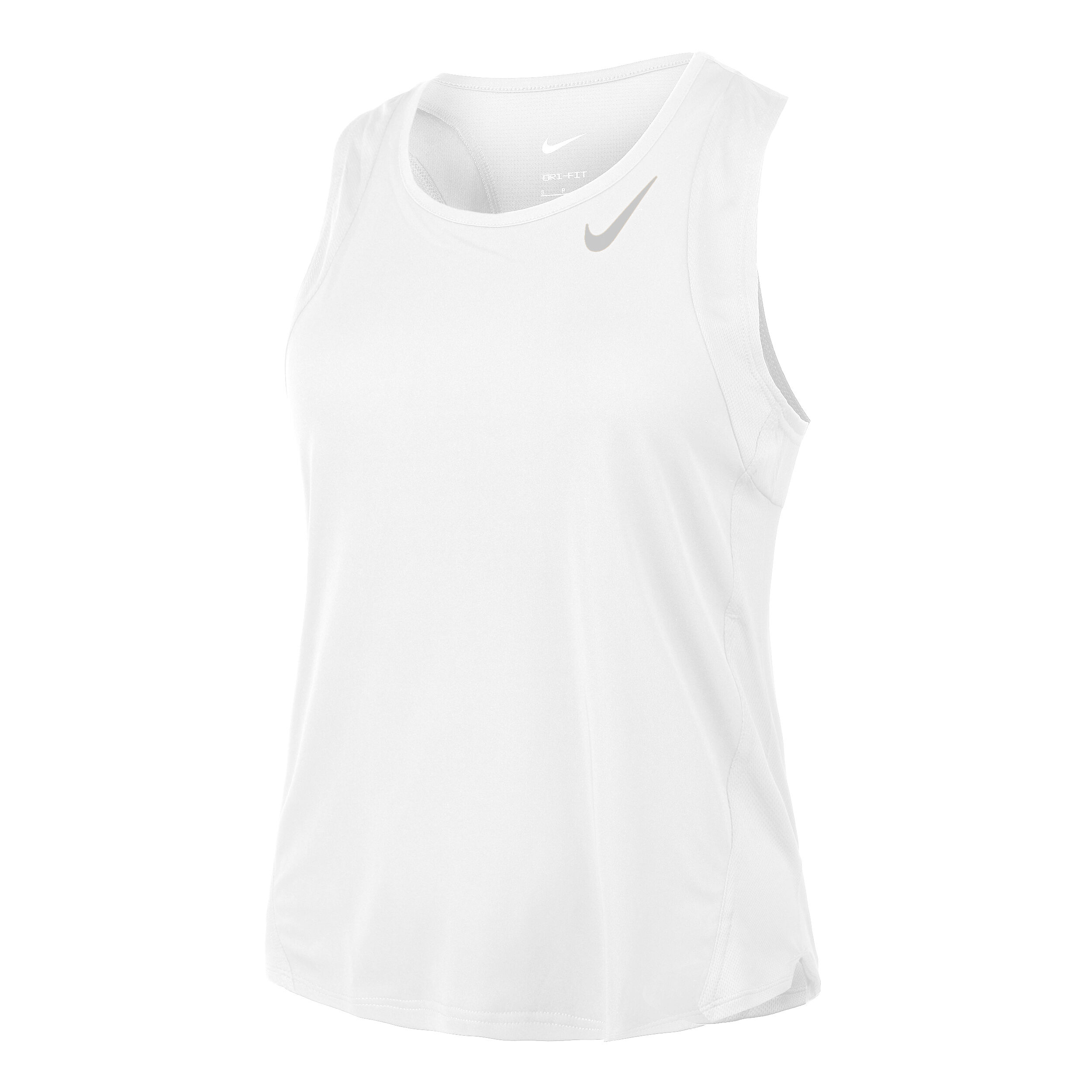 Dri Fit Race Tank Top Damen WeiB Grau