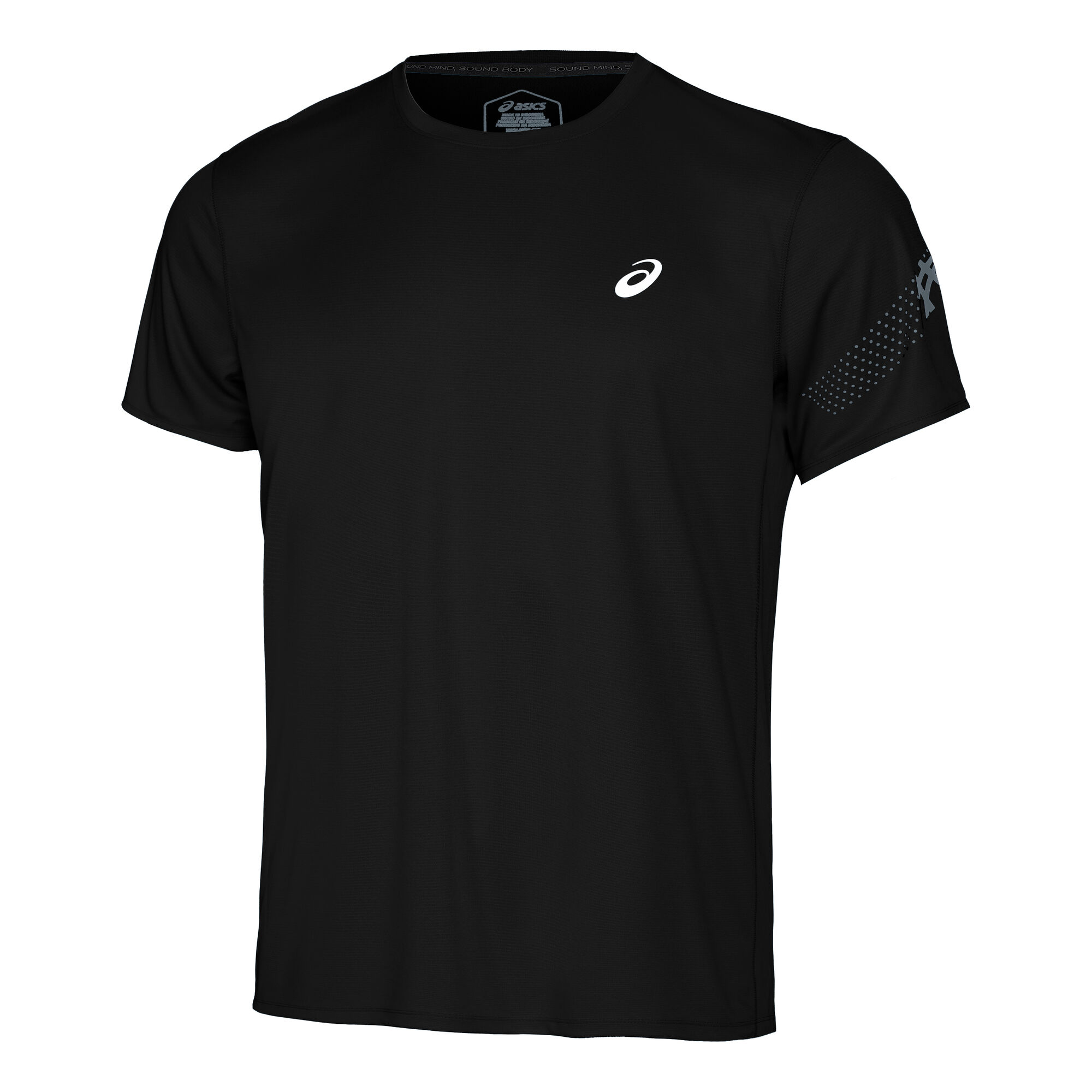 kaufen DE Laufshirt Running ASICS online Icon Schwarz Herren Point |