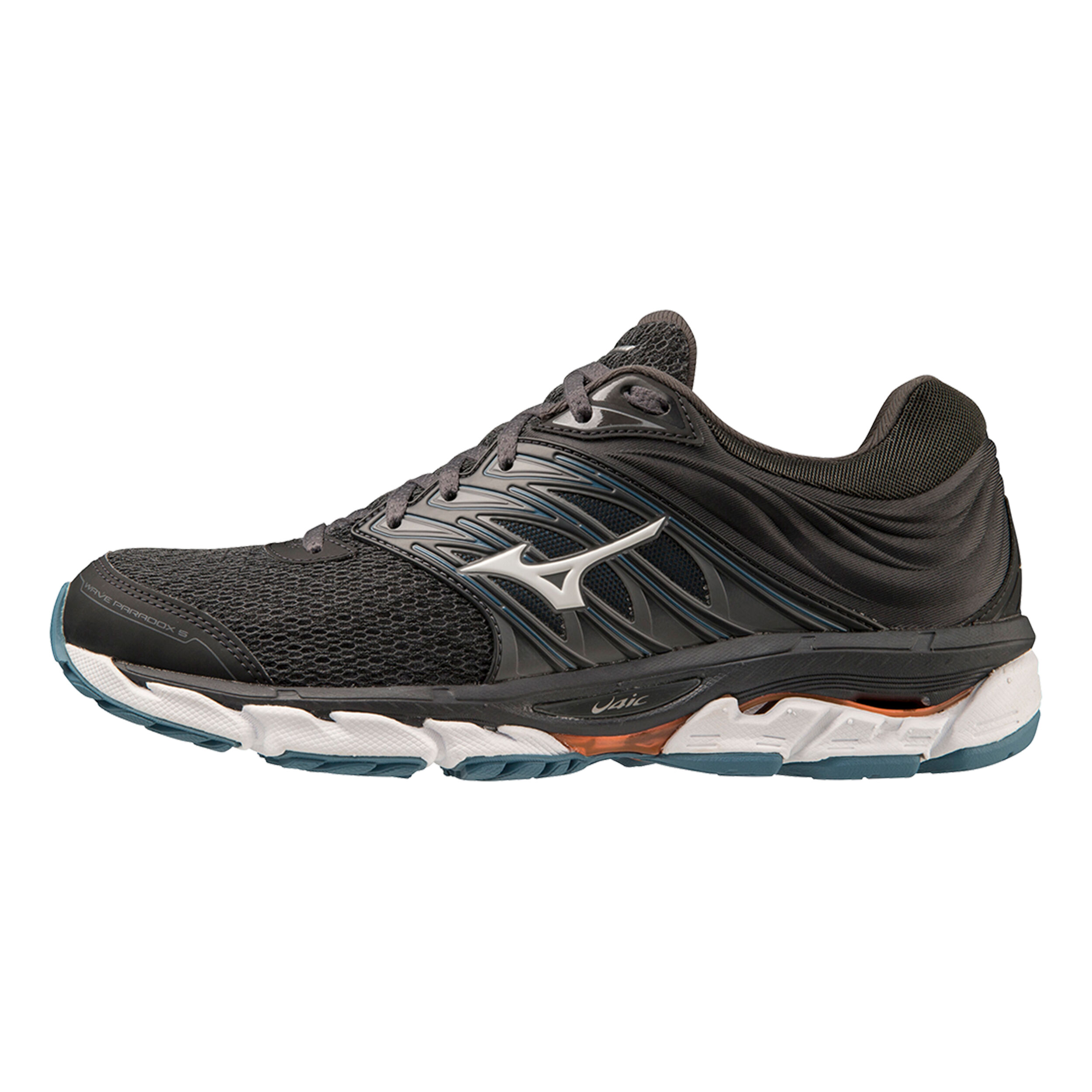 Mizuno Wave Paradox 5 Stabilitatsschuh Herren Schwarz Grau online kaufen Running Point DE
