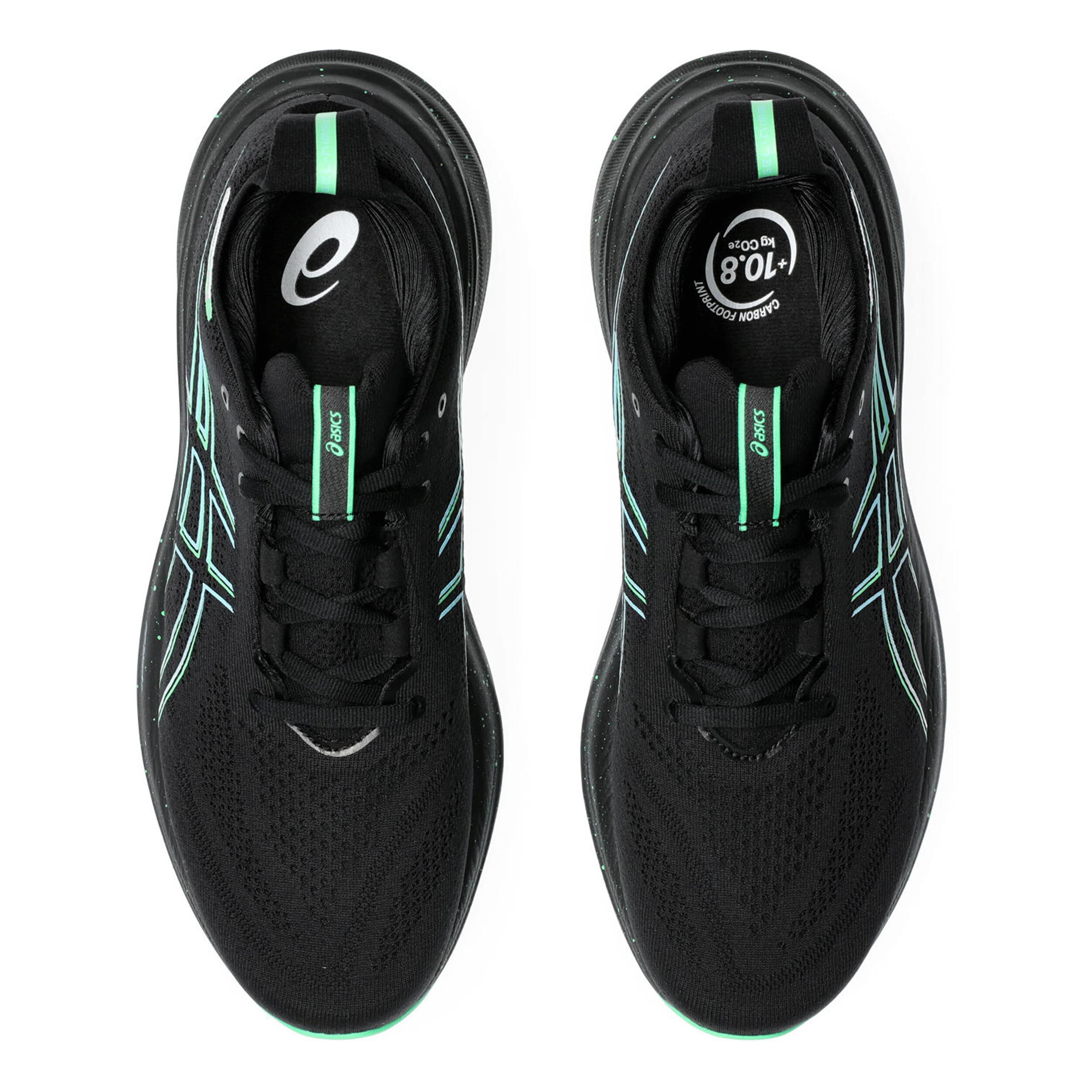 Gel Nimbus 26 Neutralschuh Herren Schwarz Neongrun