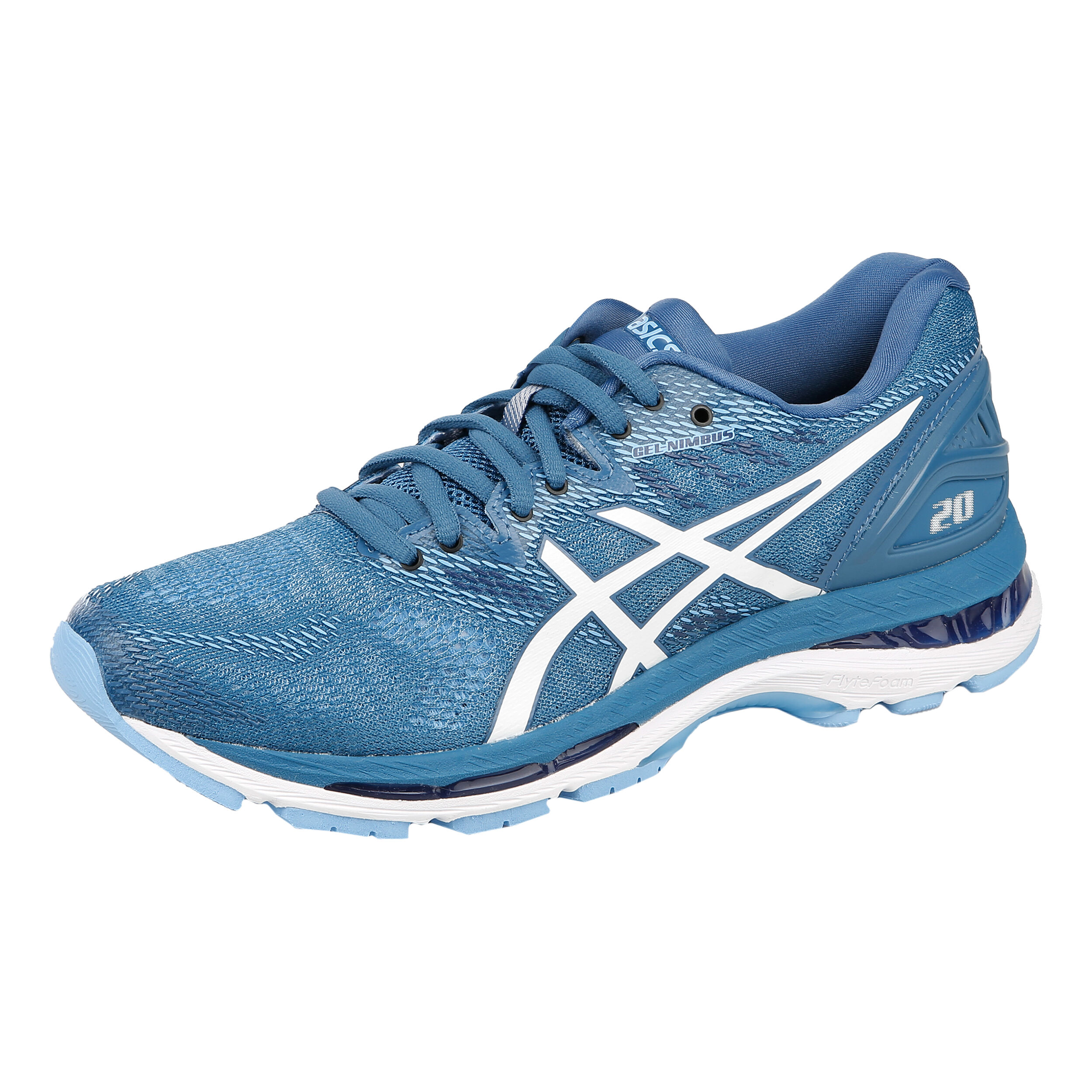 ASICS Gel Nimbus 20 Neutralschuh Damen Hellblau Wei online