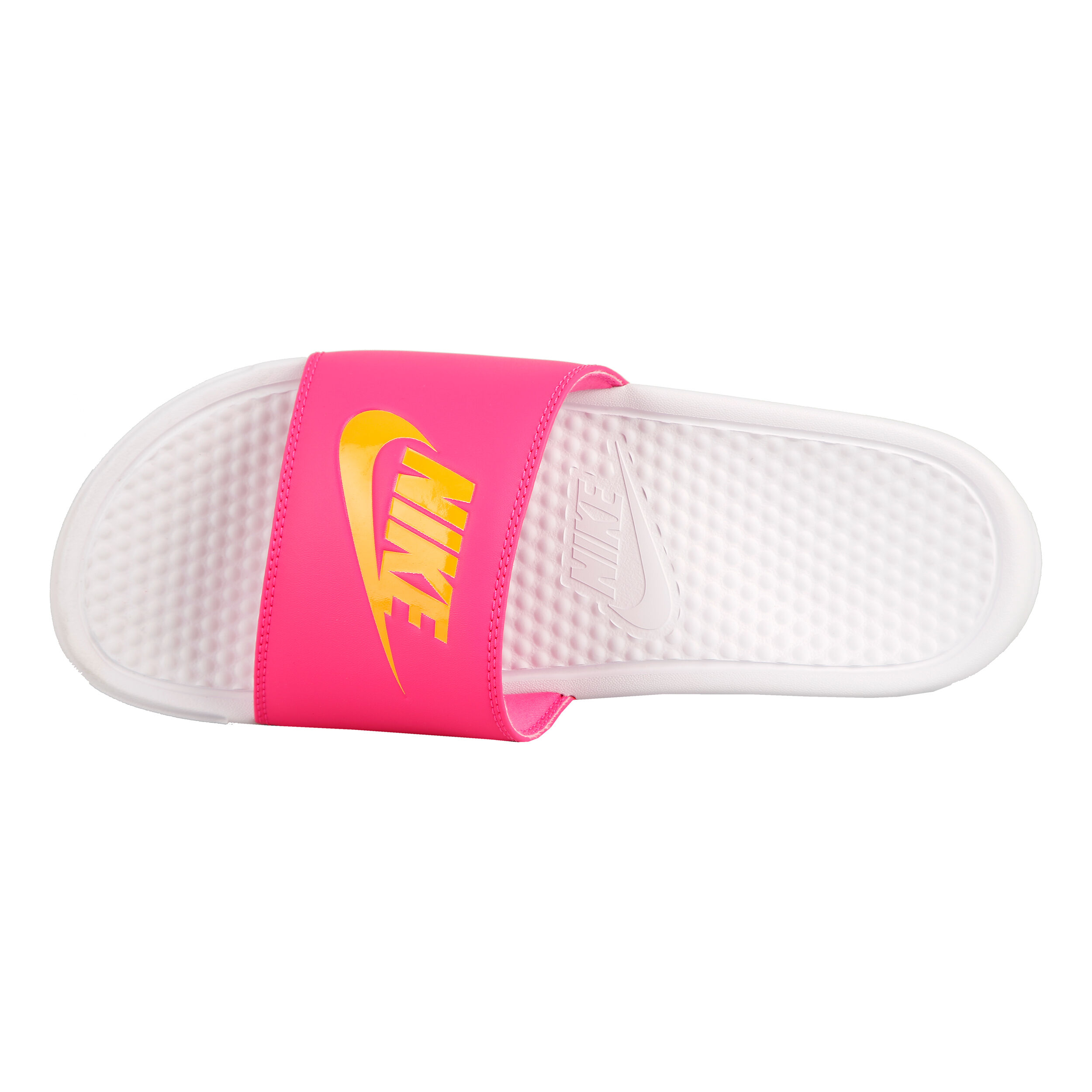 Benassi Just Do It Badelatschen Damen Wei Pink