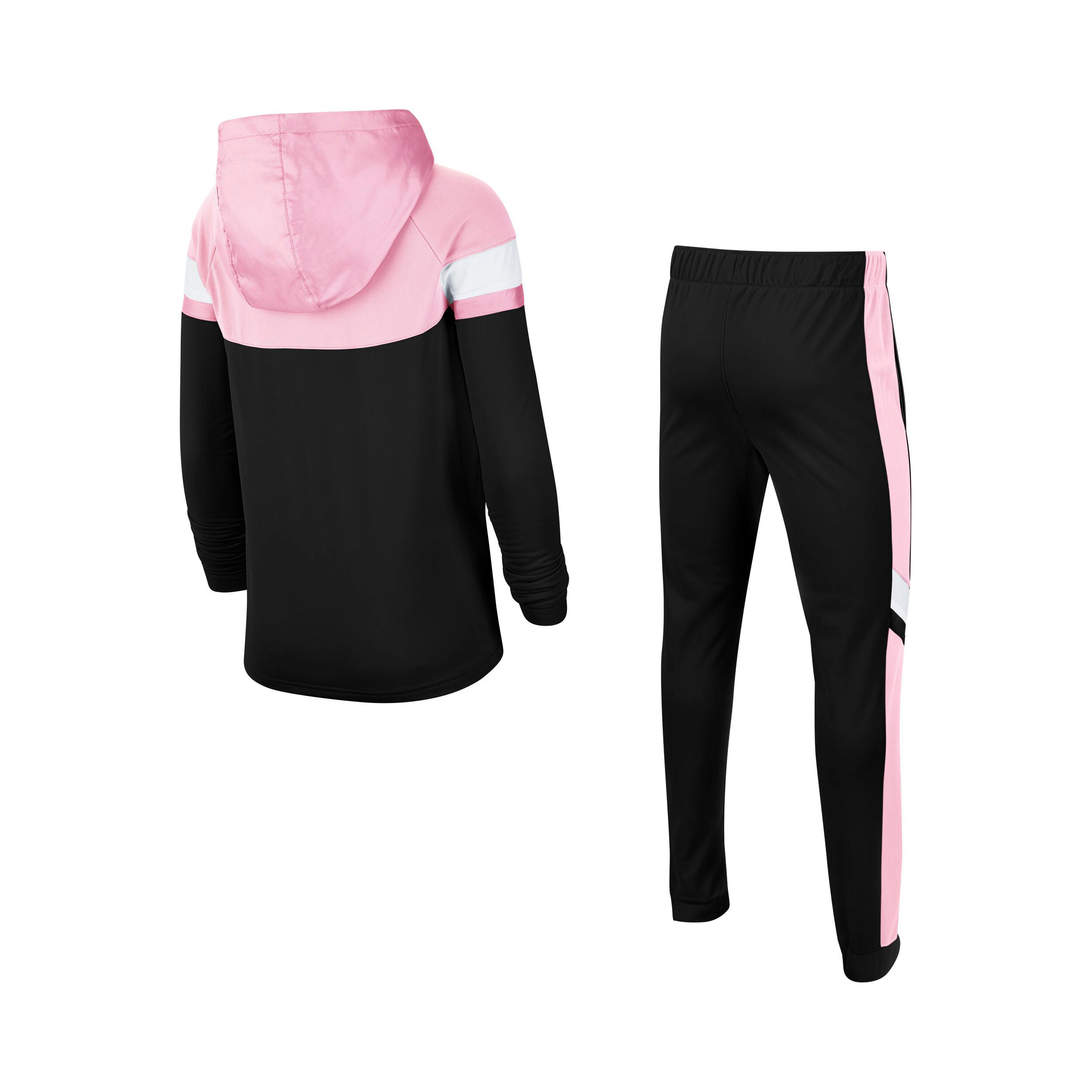 Black and pink nike jogging suit on sale