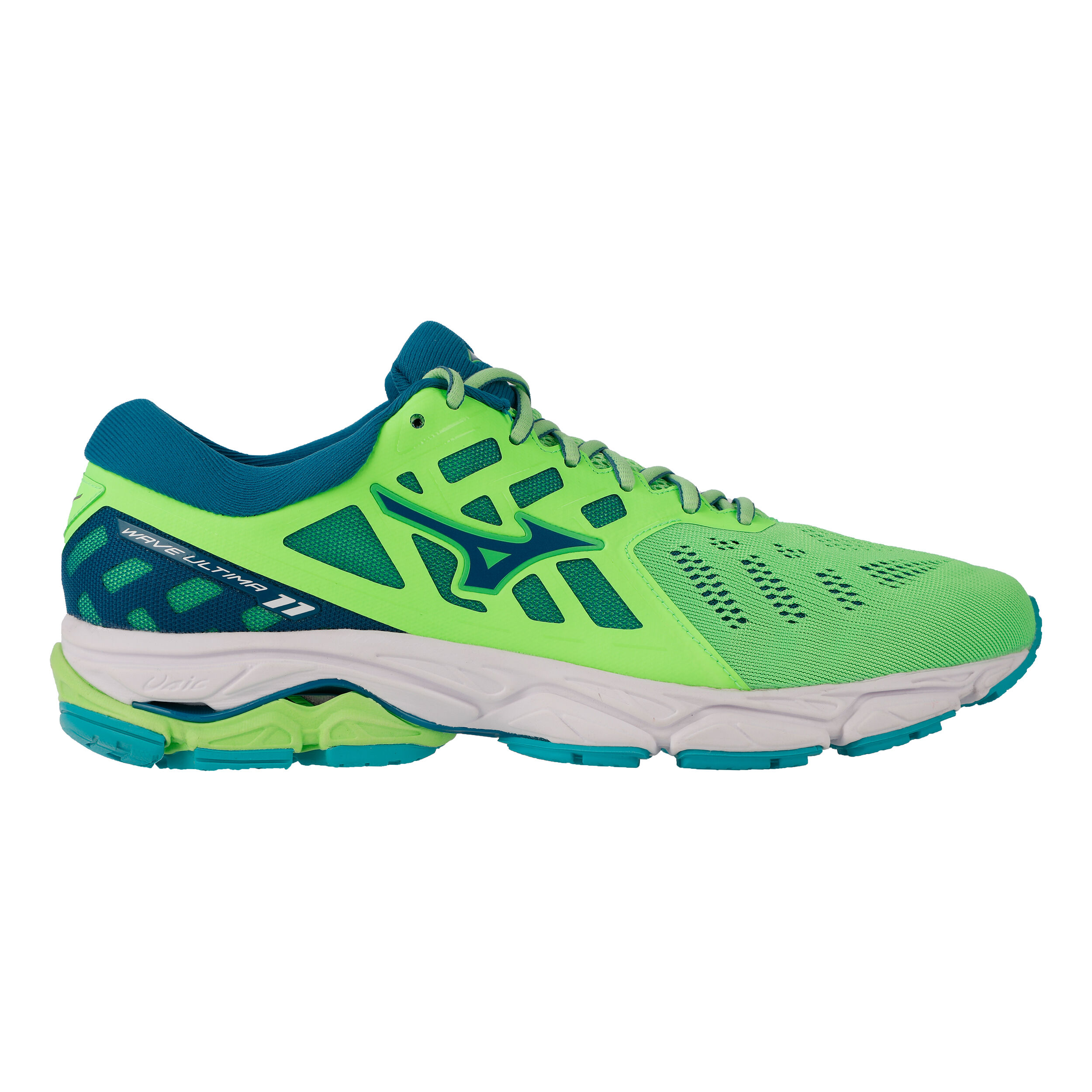 Mizuno Wave Ultima 11 Neutralschuh Herren Neongrun Petrol in GroBe 43 online kaufen Running Point DE