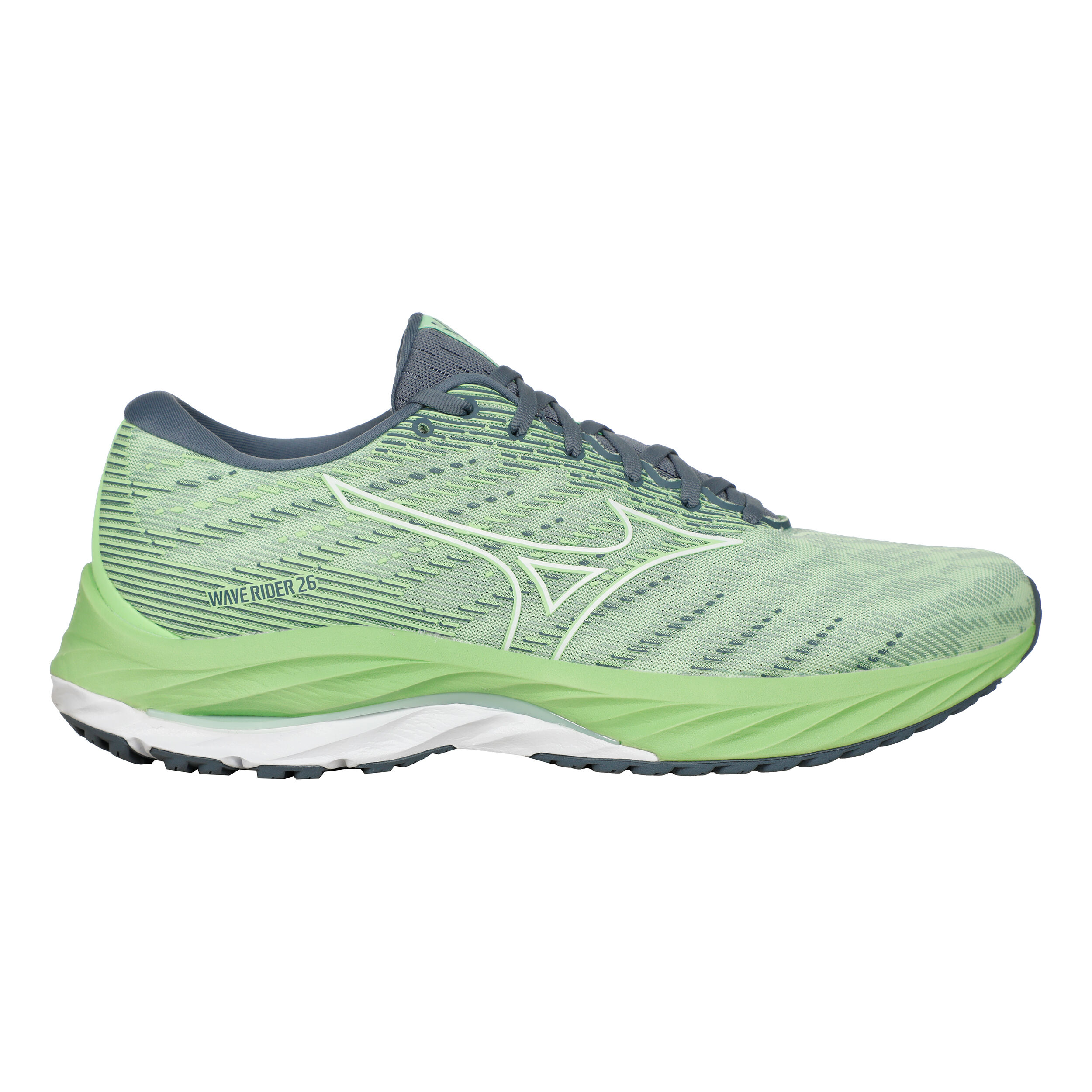 Mizuno Wave Rider 26 Neutralschuh Herren Grun Blau in GroBe 46 online kaufen Running Point DE