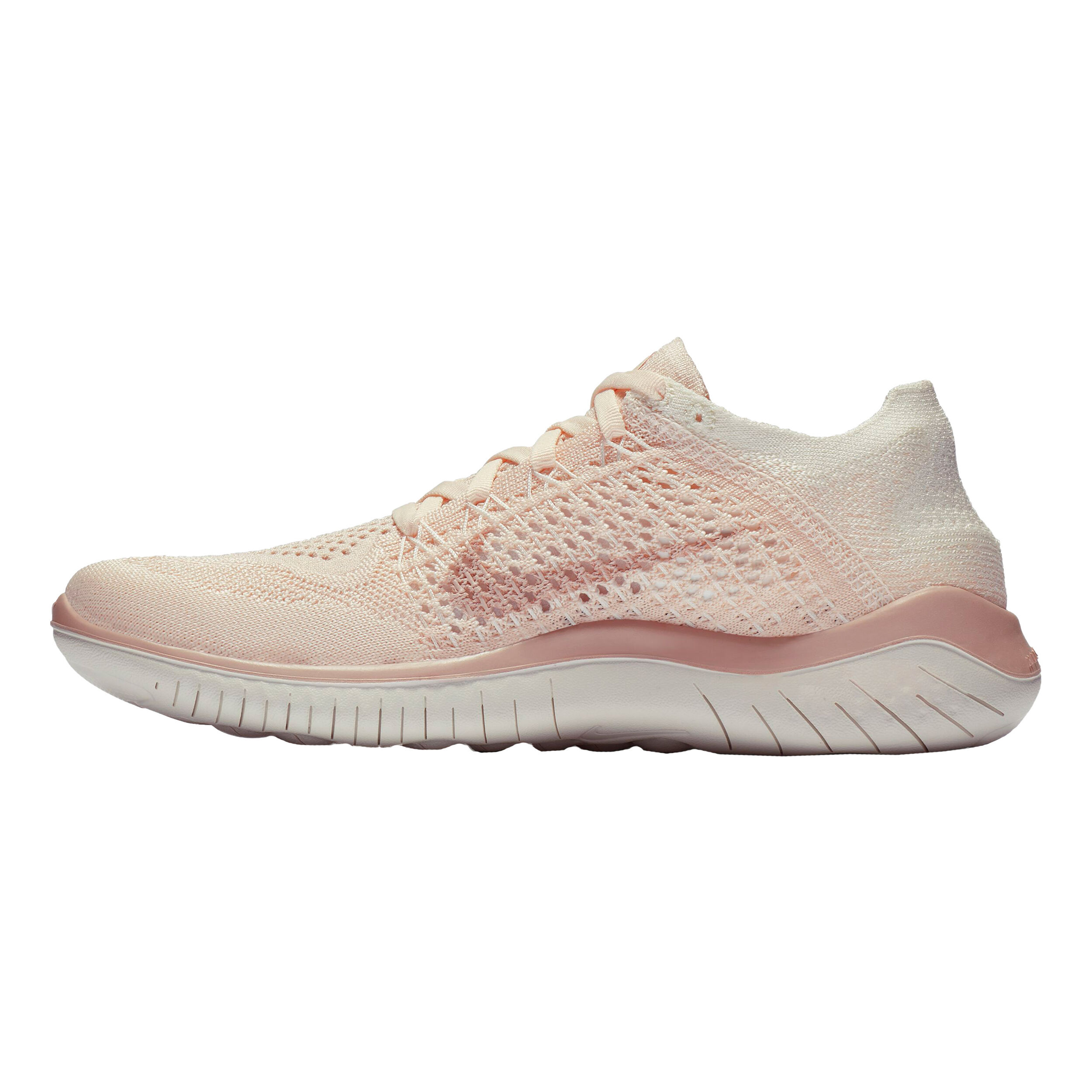 Free Run Flyknit 2018 Natural Running Schuh Damen Creme Rosa