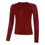 Falke Bekleidung Falke Warm Longsleeve Damen - rot, 