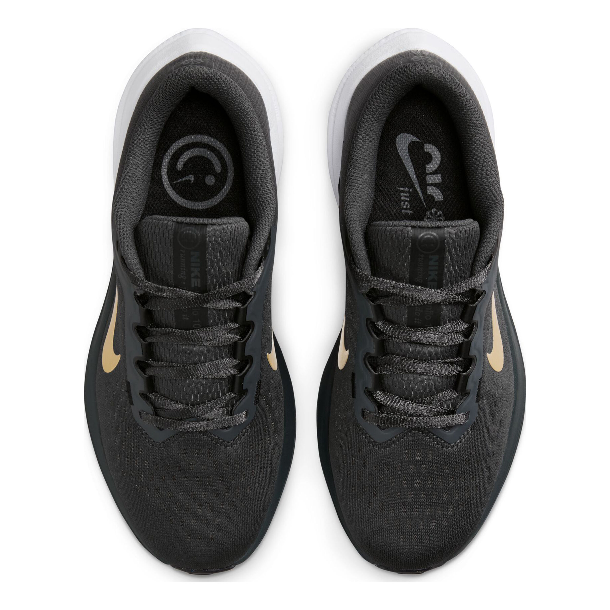 Black and gold nike womens sneakers best sale