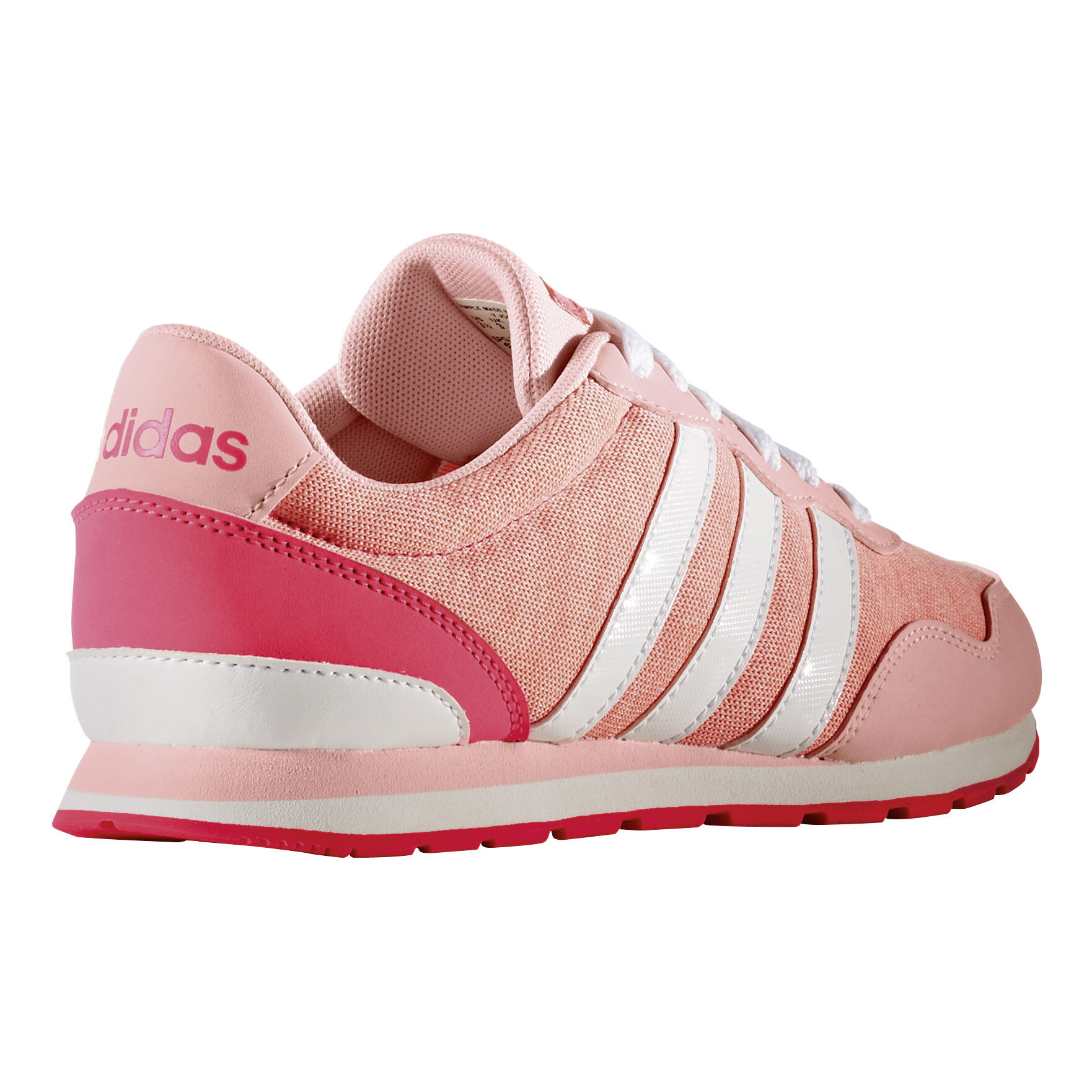 V Jog Sneaker Kinder Koralle WeiB