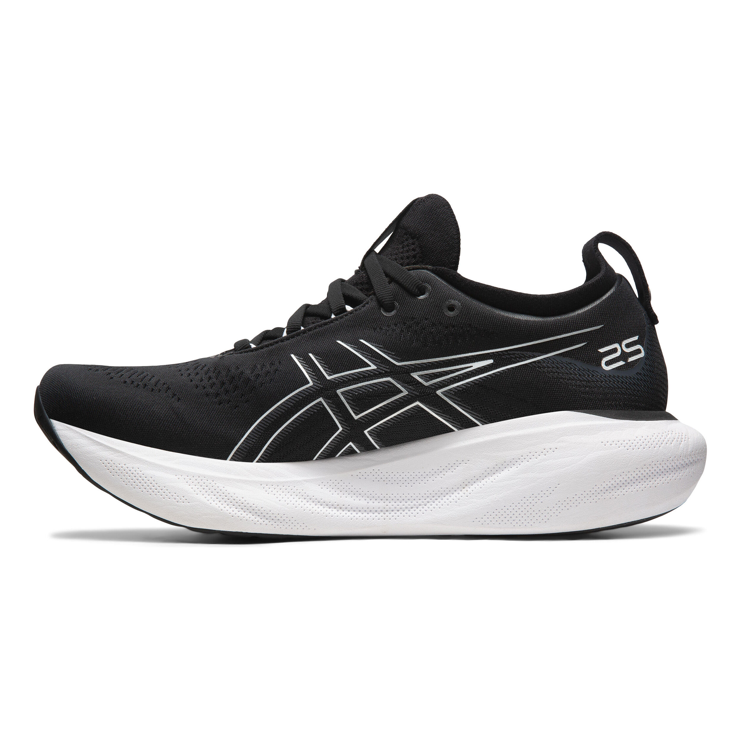 Gel Nimbus 25 Neutralschuh Herren Schwarz Grau