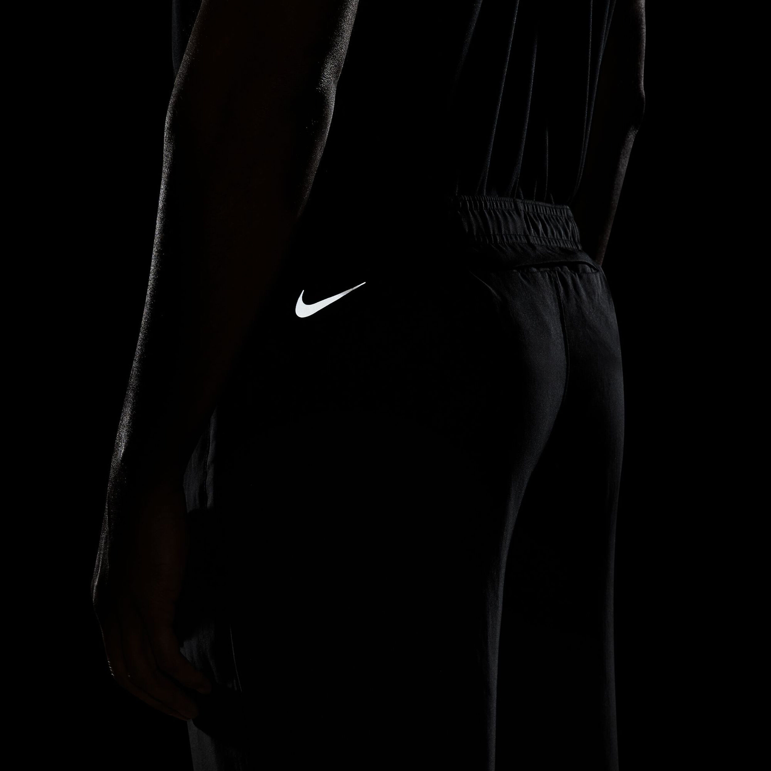 Dri Fit Challenger Dri FIT Challenger Flash Woven Laufhose Herren Schwarz Silber