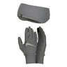 Essential Running Set Stirnband + Laufhandschuhe Damen-grau,silber