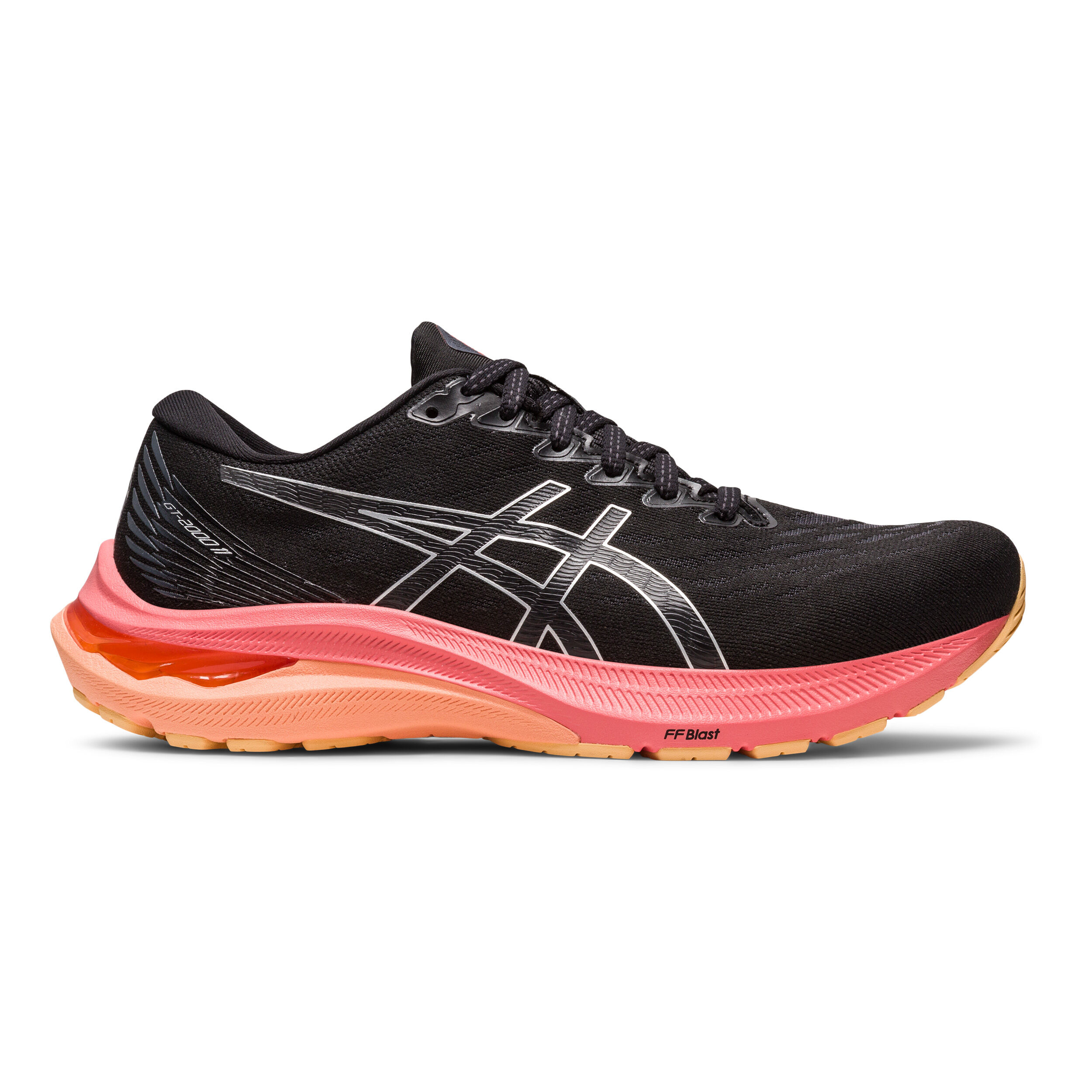 ASICS GT 2000 11 Stabilitatsschuh Damen Schwarz Koralle online kaufen Running Point DE