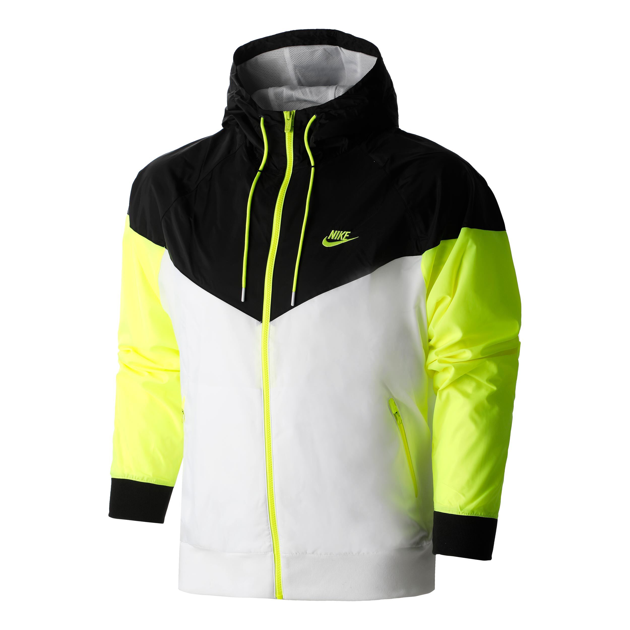 Sportswear Windrunner Trainingsjacke Herren Schwarz Neongelb