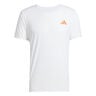 Adizero Laufshirt Herren-Wei&szlig;,Orange