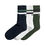 Double Stripe Ankle Crew Sock