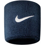 Nike Bekleidung Nike Swoosh Schweißband 2er Pack -dunkelblau,weiß