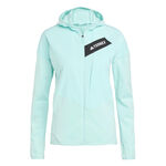 adidas Bekleidung adidas Terrex TRK ClimaWarm Fleece Laufjacke Damen-Türkis