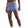 Swift 2in1 Short Laufshorts Damen-blaugrau, silber