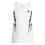 adidas Bekleidung adidas Adizero Archive Singlet Laufshirt Damen-Wei&szlig;