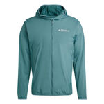 adidas Bekleidung adidas Terrex XPR Wind Fleece Laufjacke Herren-Dunkelgrün