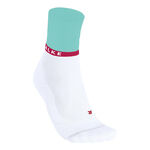 Falke Bekleidung Falke RU4 Endurance Compression Laufsocken Damen-Weiß,Türkis