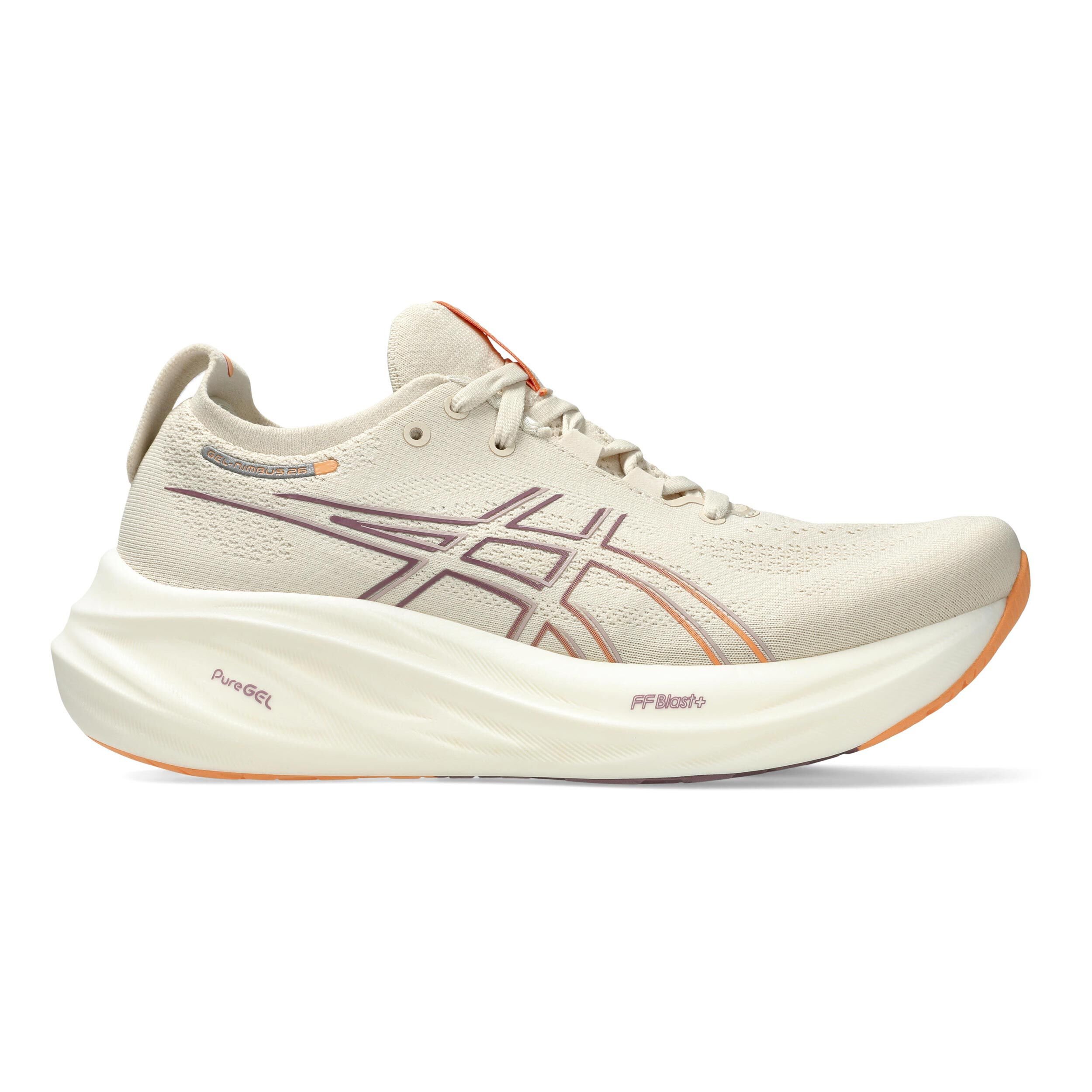 ASICS Gel Nimbus 26 Neutralschuh Damen Beige Orange online kaufen Running Point DE