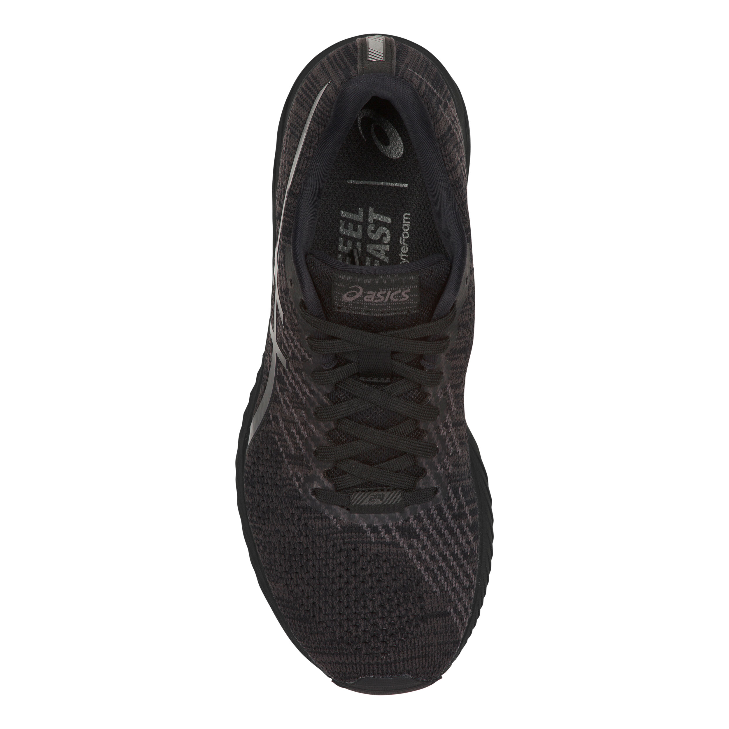 Gel DS Trainer 24 Wettkampfschuh Damen Schwarz Schwarz Glanzend
