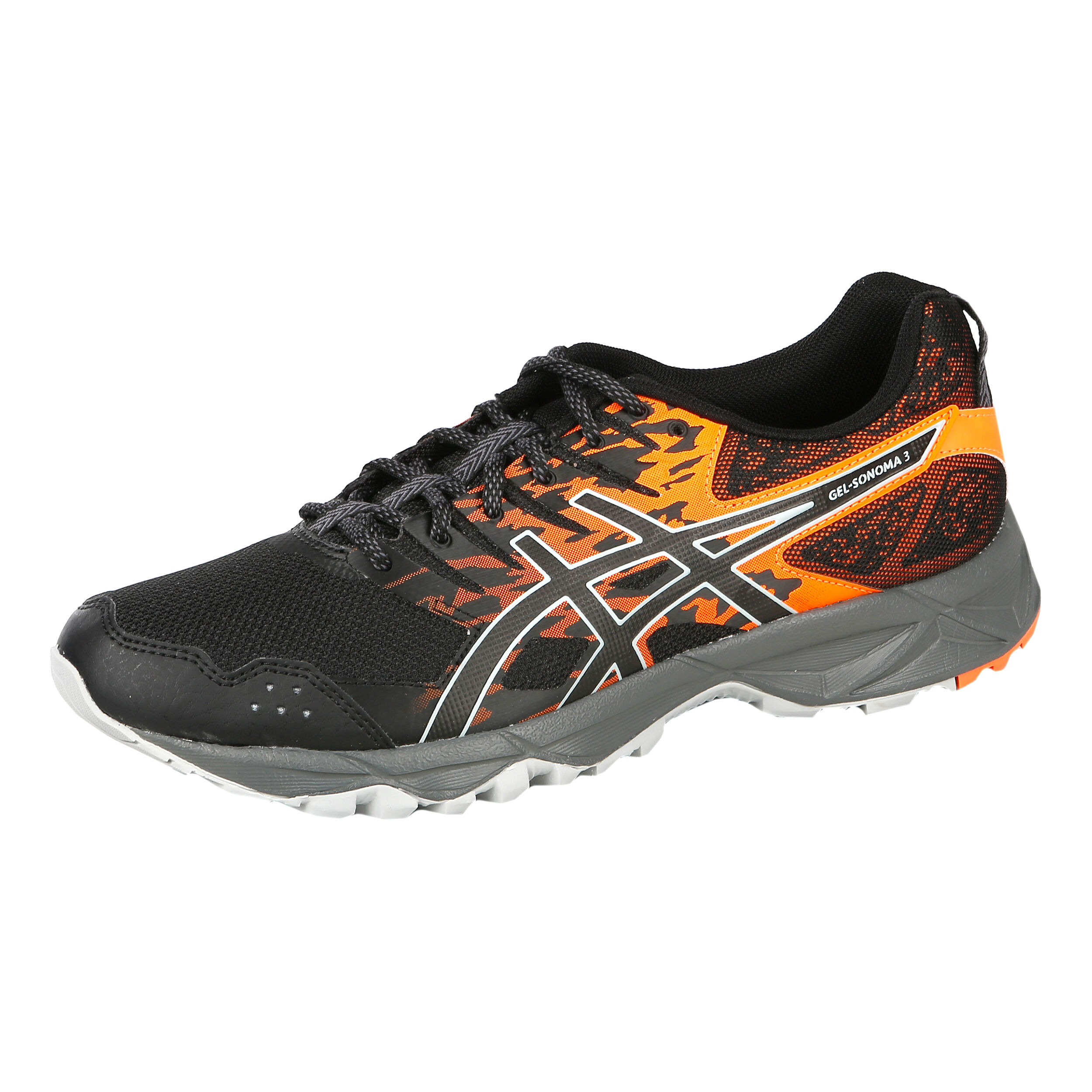 Gel Sonoma 3 Trailschuh Herren Schwarz Orange