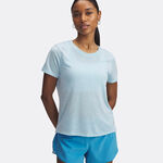 Under Armour Bekleidung Under Armour Launch Camo Laufshirt Damen-Hellblau