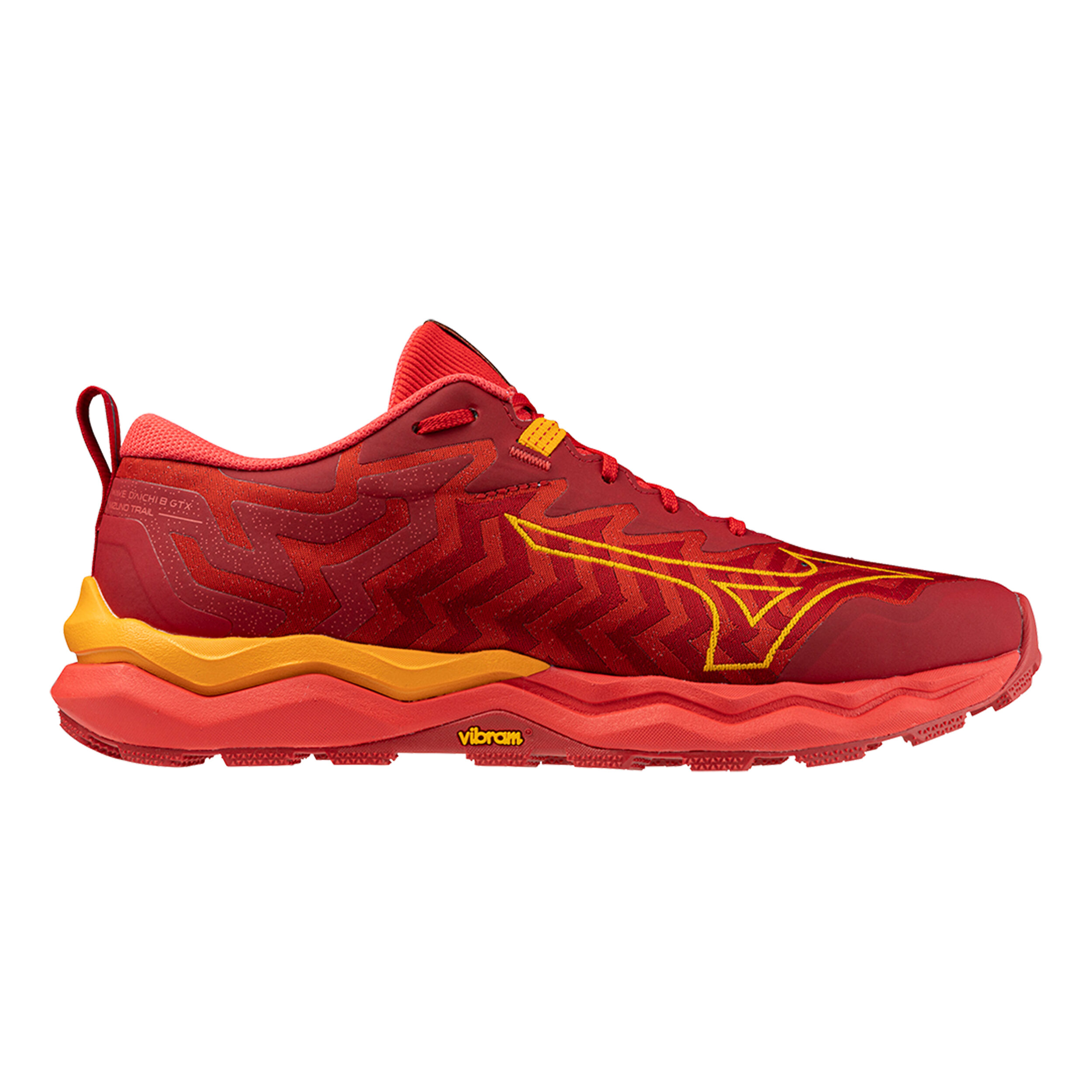 Mizuno Wave Daichi 8 GTX Trailschuh Herren Rot Orange in GroBe 44 5 online kaufen Running Point DE