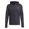 Own The Run Winter Half-Zip Laufshirt Herren-Schwarz
