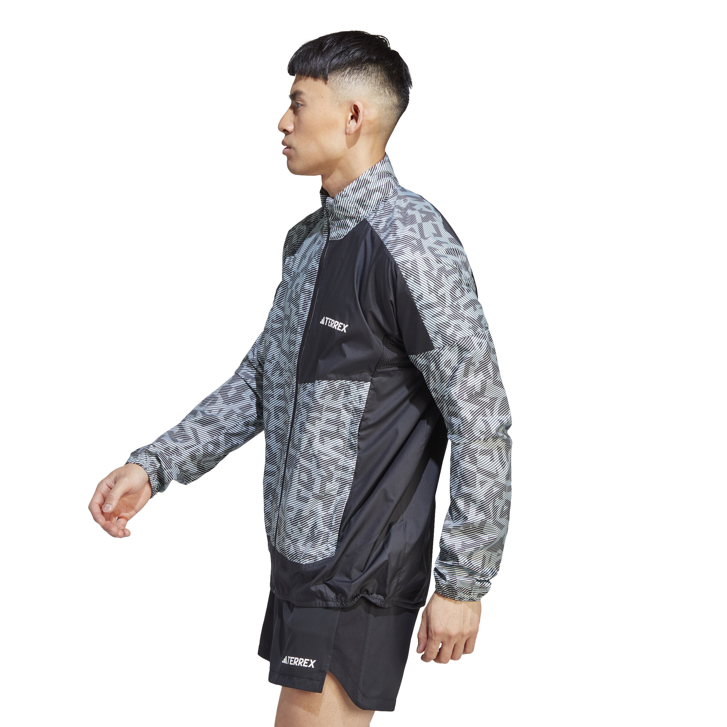 adidas Terrex Trail Wind Laufjacke Herren Grau Schwarz online kaufen Running Point DE