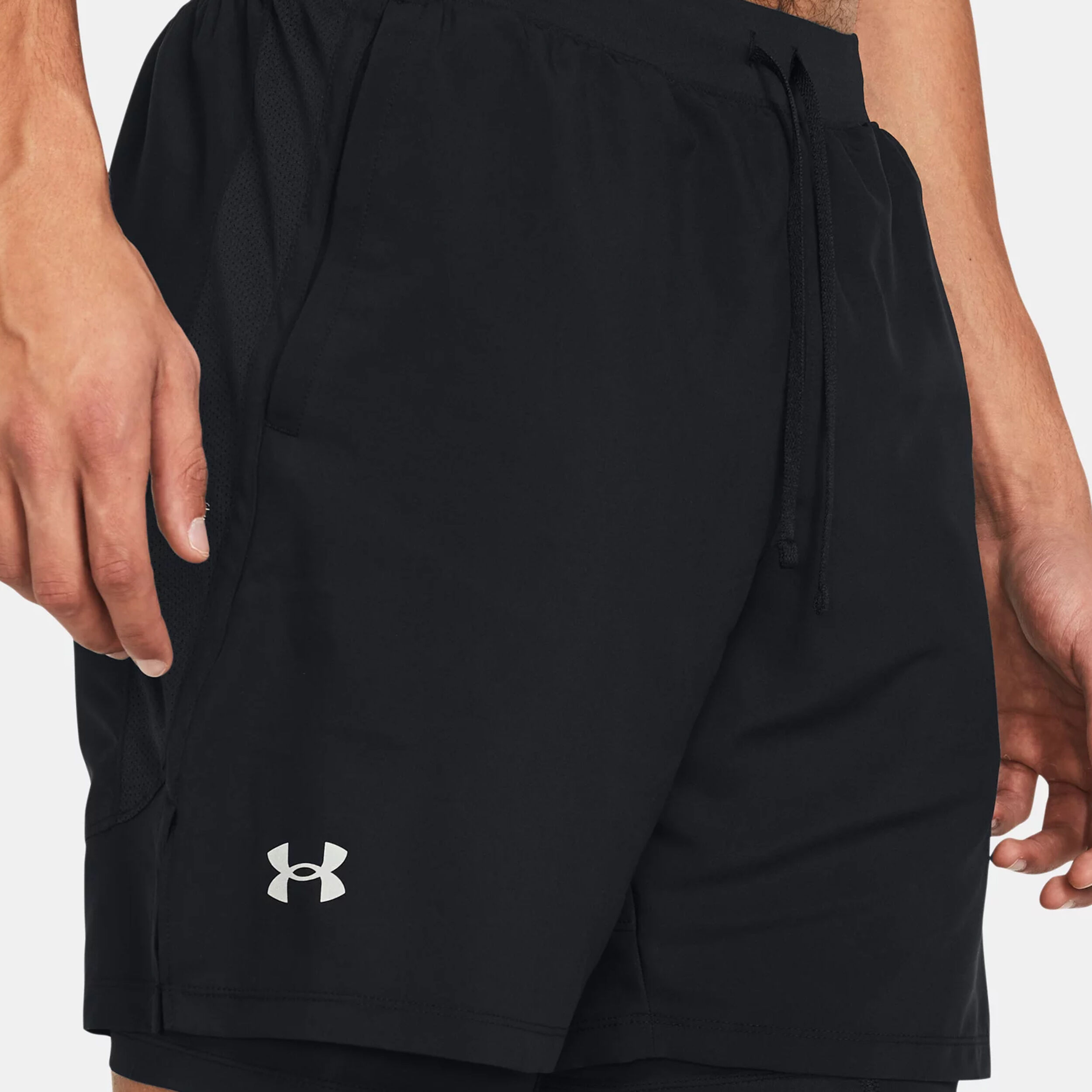 Under armour 2 in 1 running shorts cheap