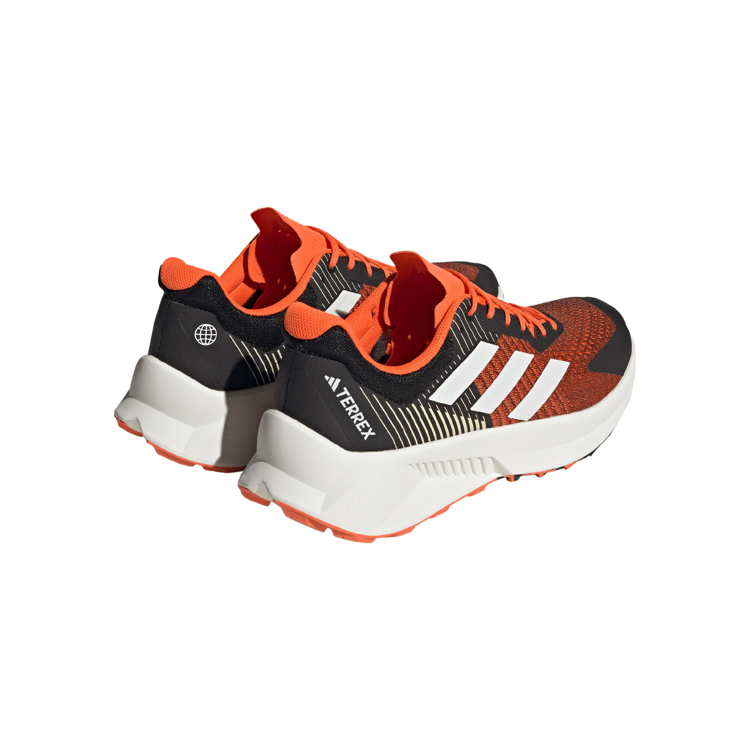 Adidas running shoes orange and black clearance