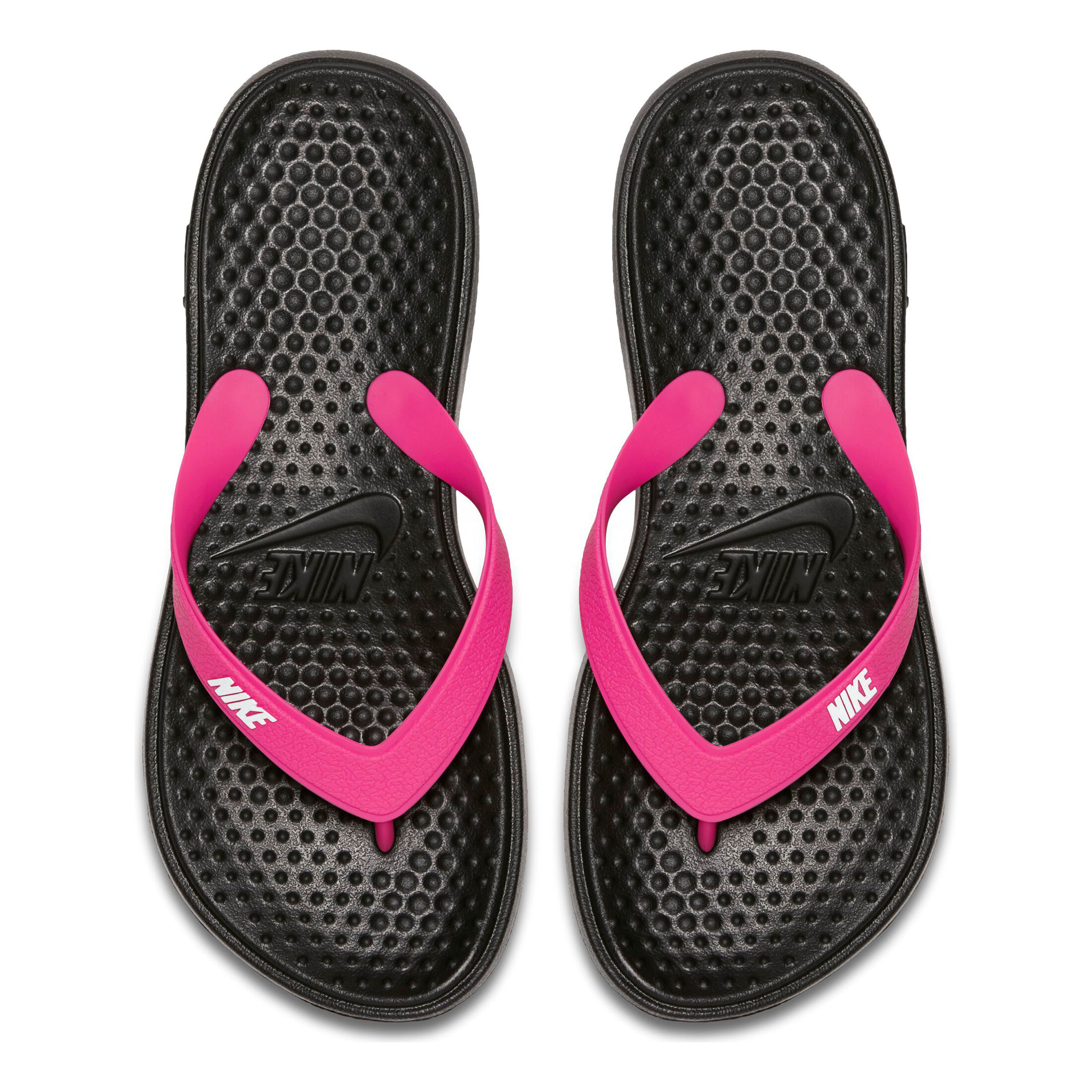 Solay Thong Flip Flop Damen Schwarz Pink