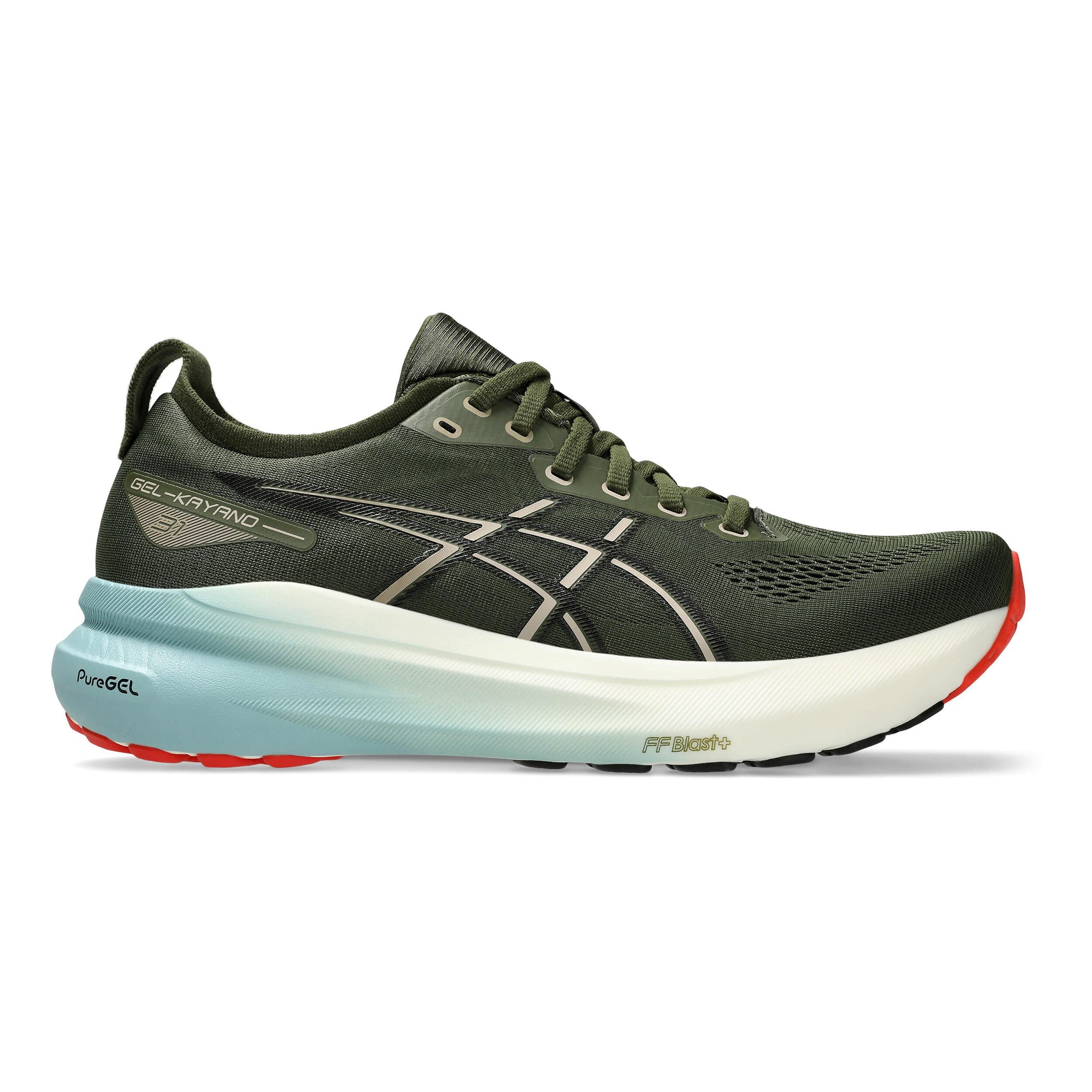Gel Kayano 31 Stabilitatsschuh Herren Dunkelgrun Schwarz