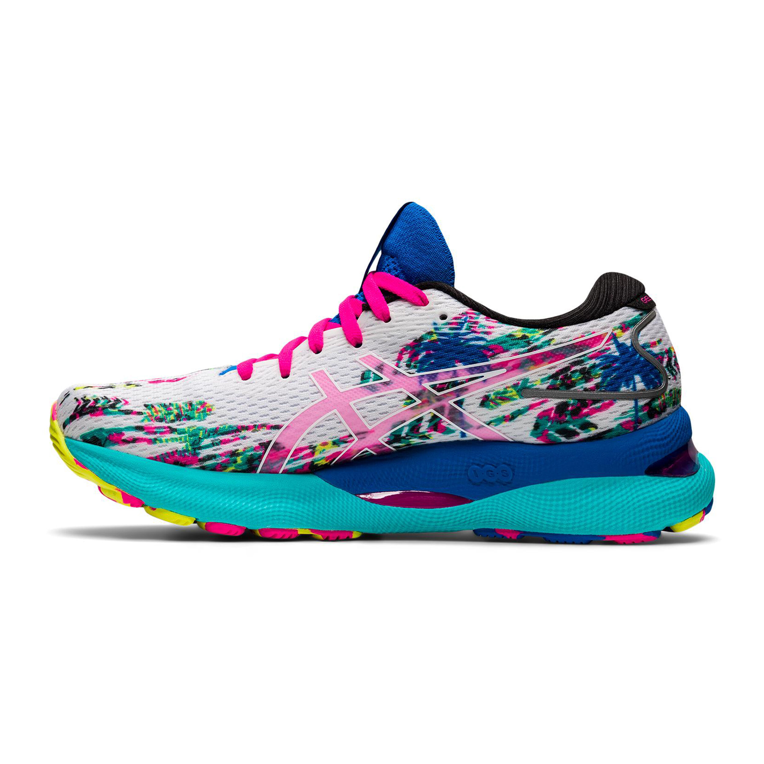 Gel Nimbus 24 Color Injection Neutralschuh Damen WeiB Mehrfarbig