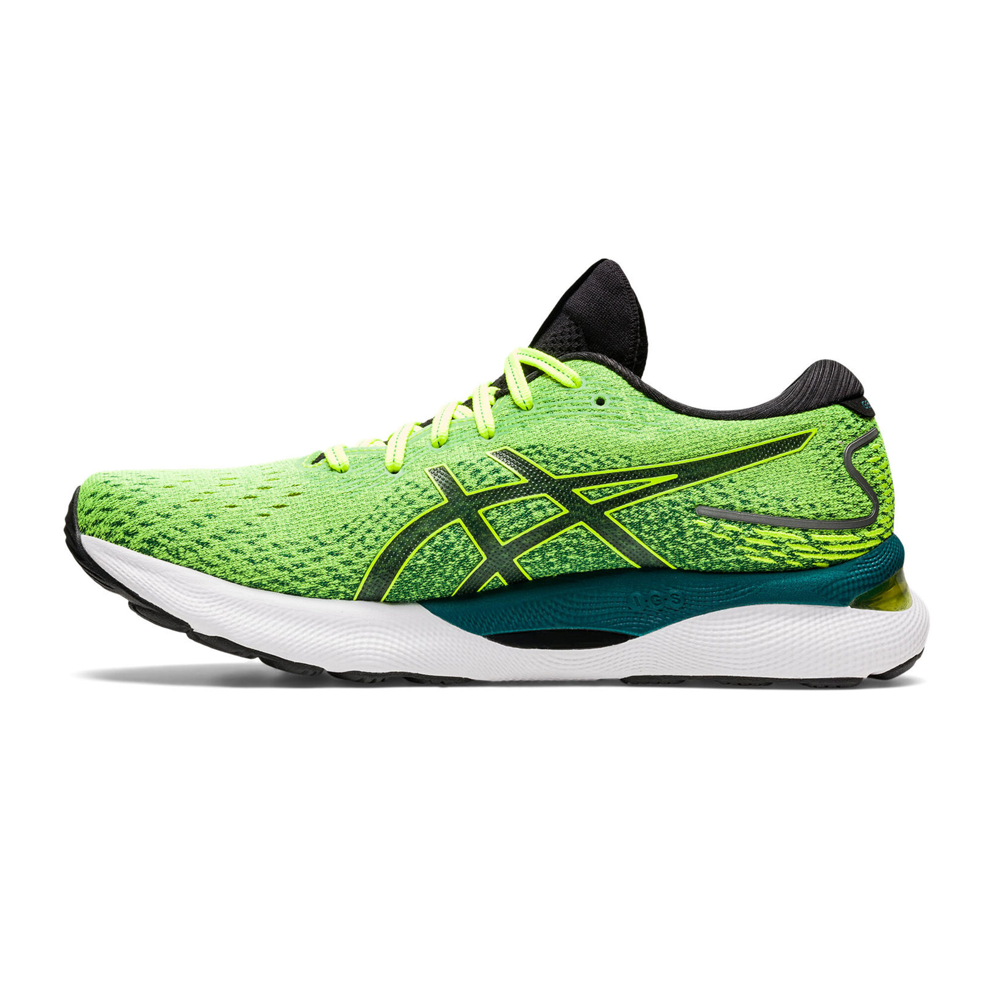 ASICS GEL-NIMBUS 25 - Laufschuh Neutral - lime zest white/neongelb