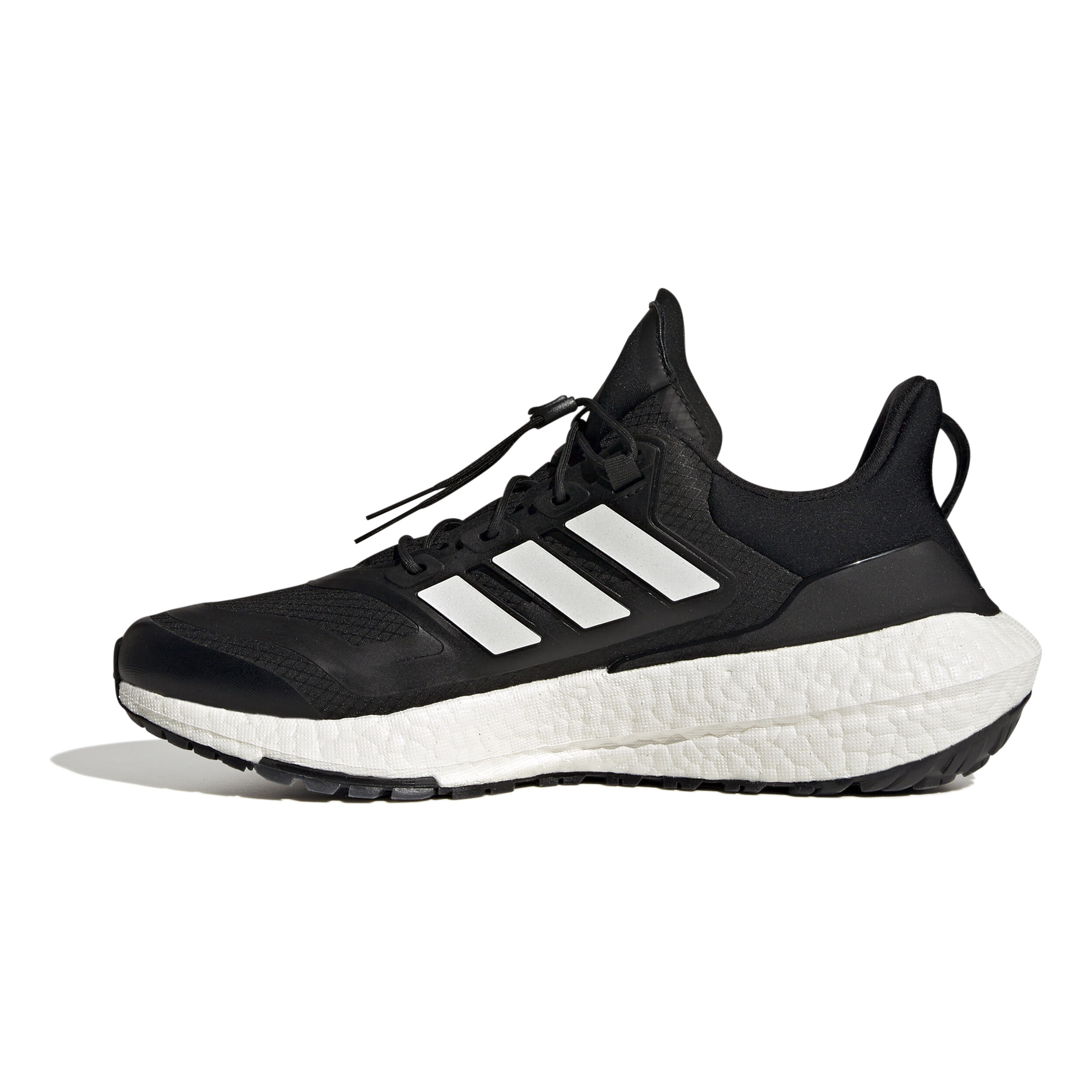 Adidas mens ultra boost running shoes  black/white cheap