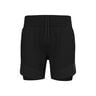 X-Alp Trail 6in 2in1 Laufshorts Herren-Schwarz